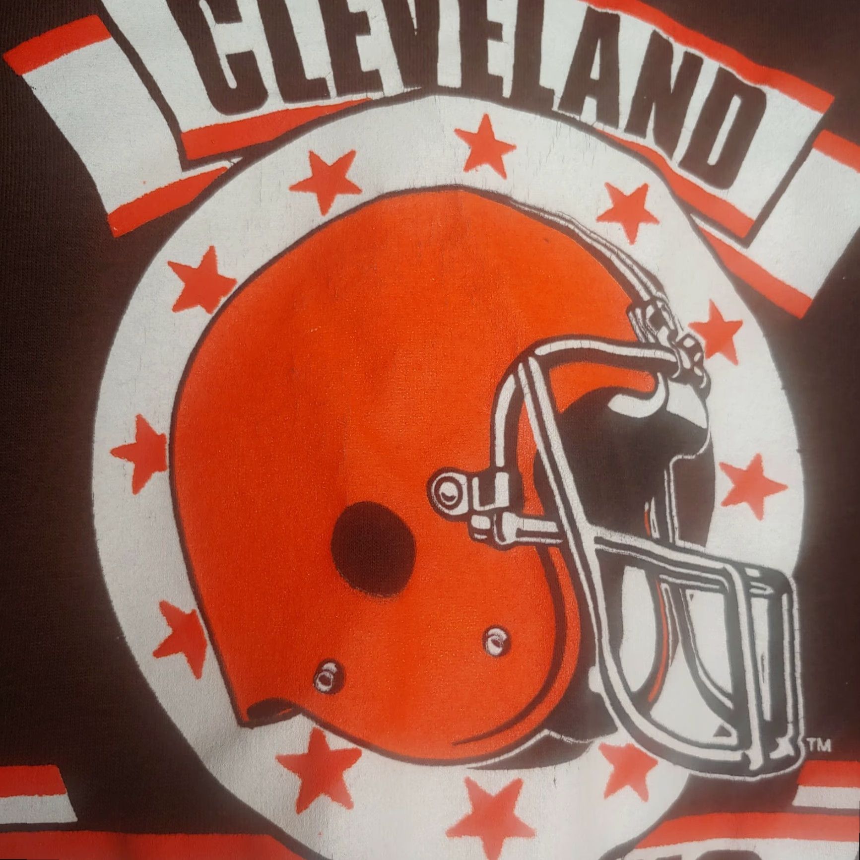 NFL VINTAGE Cleveland Browns T-Shirt Medium Browns NFL 1980s Single Stitch USA Garan Officially Licensed Men Short Sleeve Crew Neck Cotton Brown Size US M / EU 48-50 / 2 - 3 Thumbnail