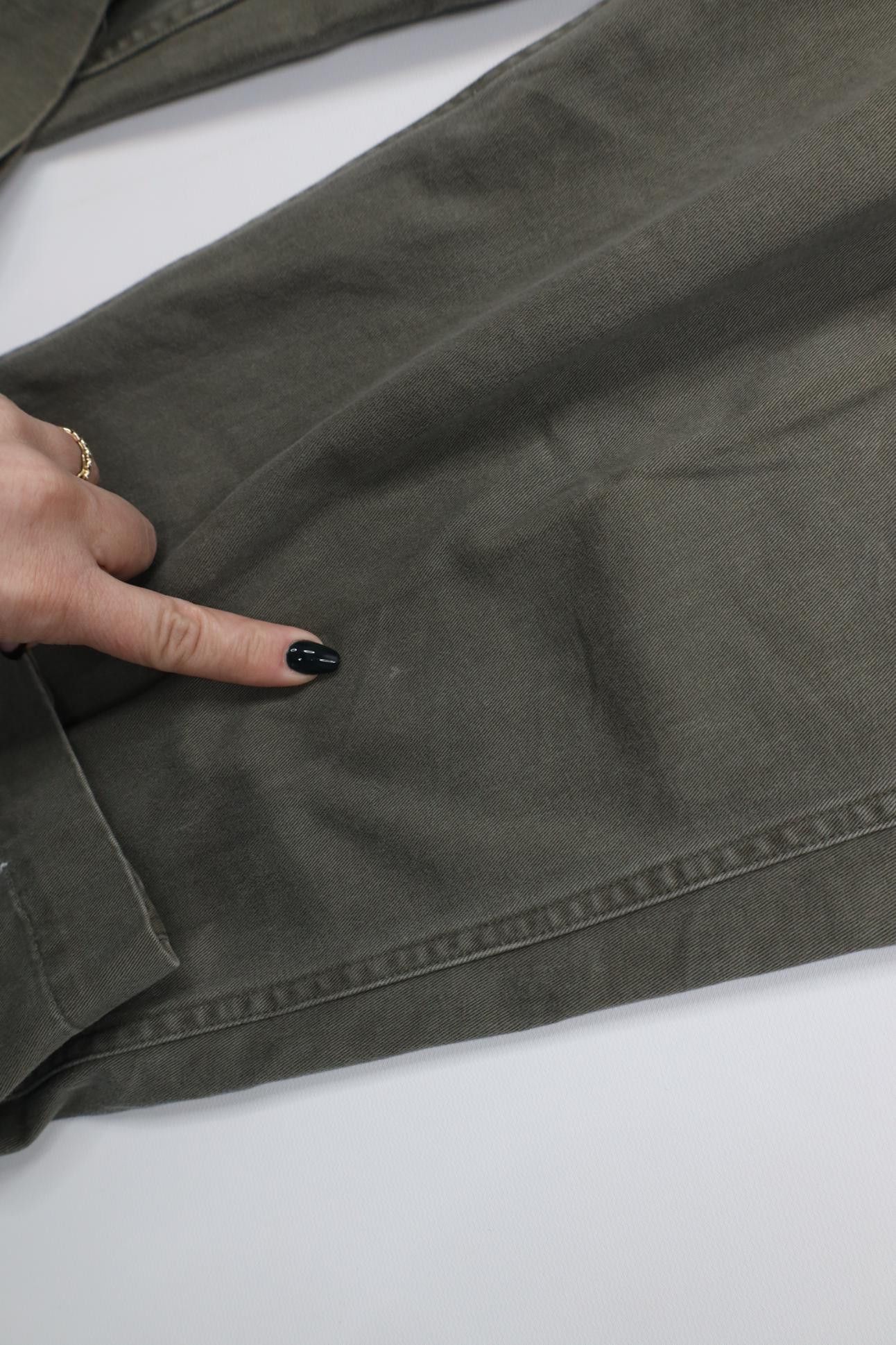 Lee Vintage 90s Y2K Lee Riveted Baggy Wide Leg Cargo Pants Green Size US 36 / EU 52 - 6 Thumbnail