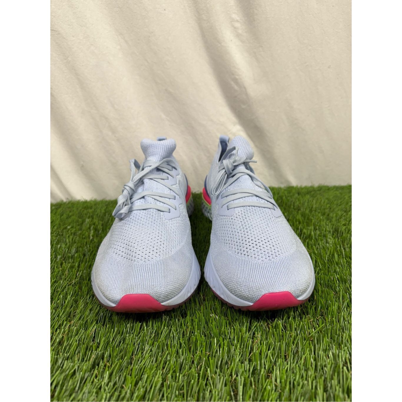Nike Nike Epic React Flyknit 2 Men's Size 14 Running Shoes Hydrog Size US 14 / EU 47 - 2 Thumbnail