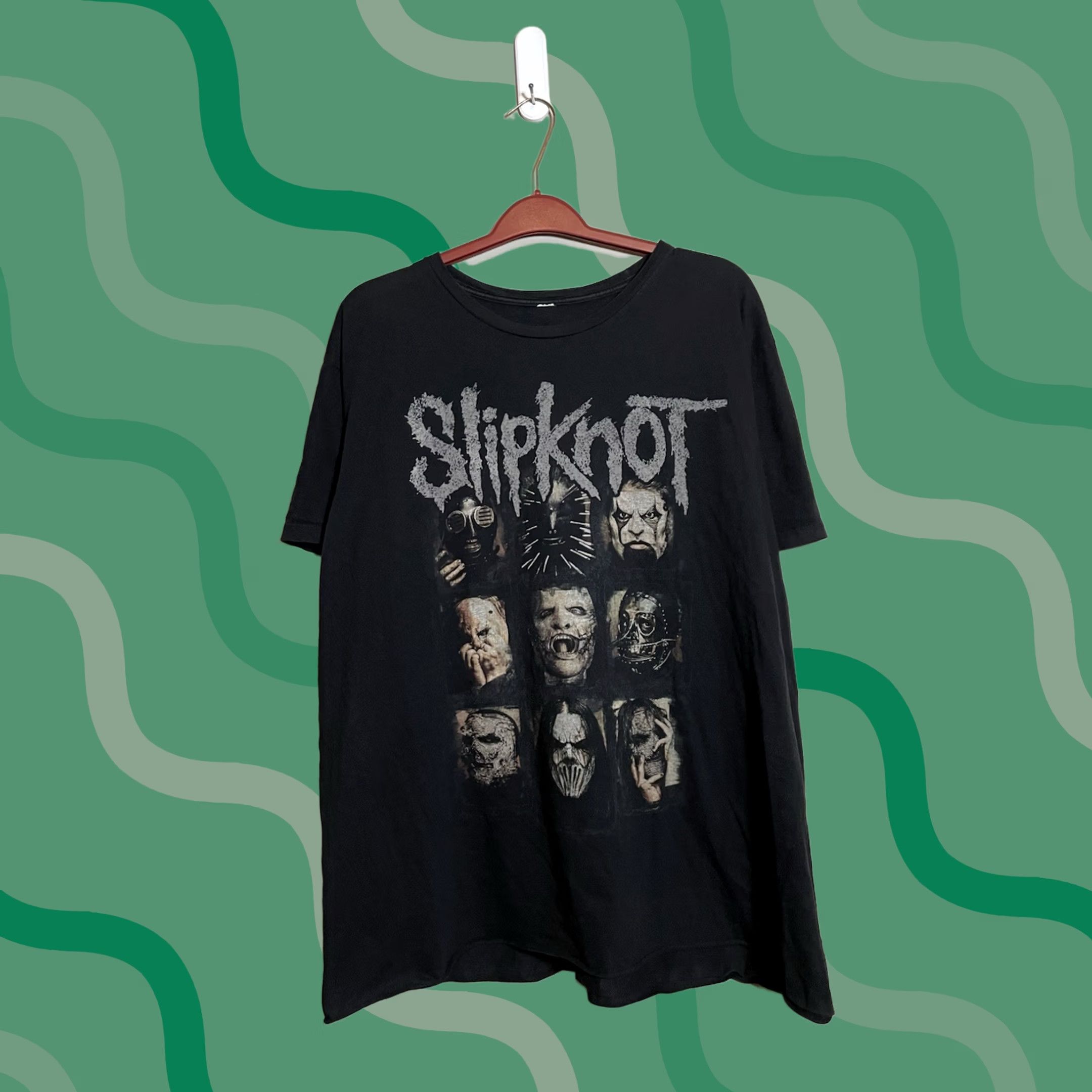 Vintage Slipknot Faces Shirt Mens 2XL Black Metal Band (A604) Size US XXL / EU 58 / 5 - 1 Thumbnail