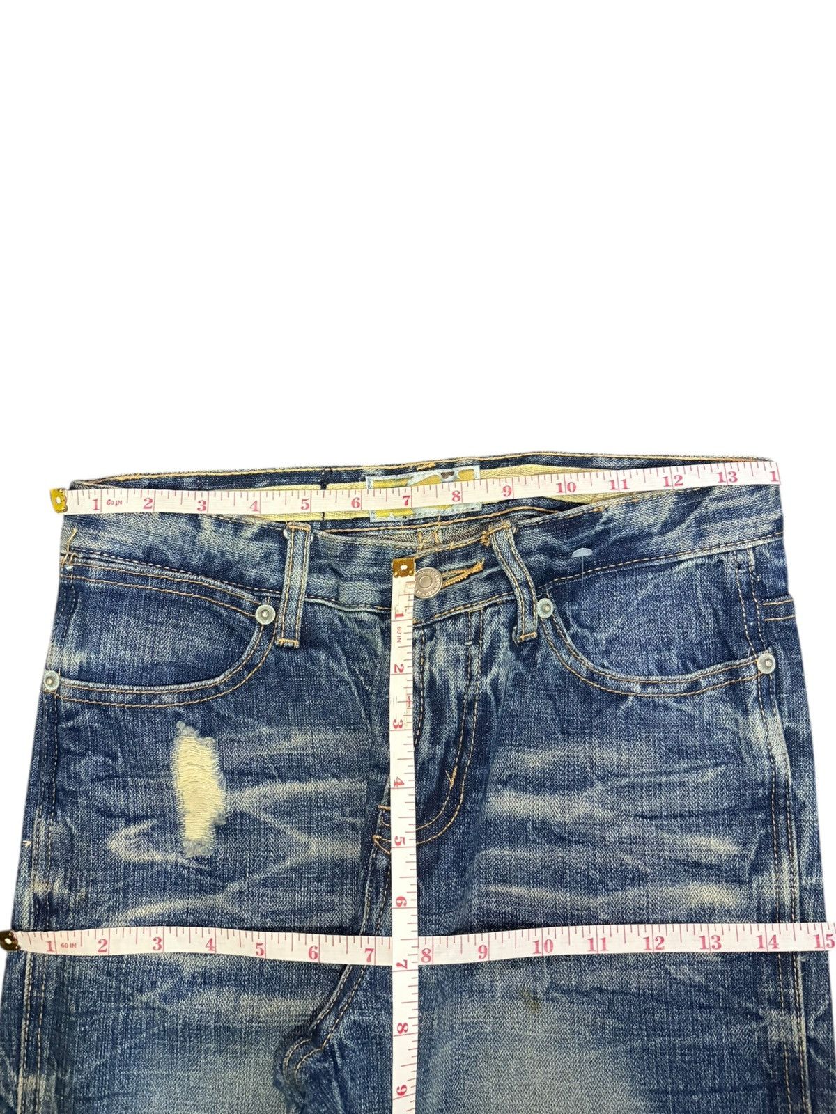 Diesel Vintage Japanese Brand Rusty Wash Distressed Flare Jeans Size 28" / US 6 / IT 42 - 6 Thumbnail