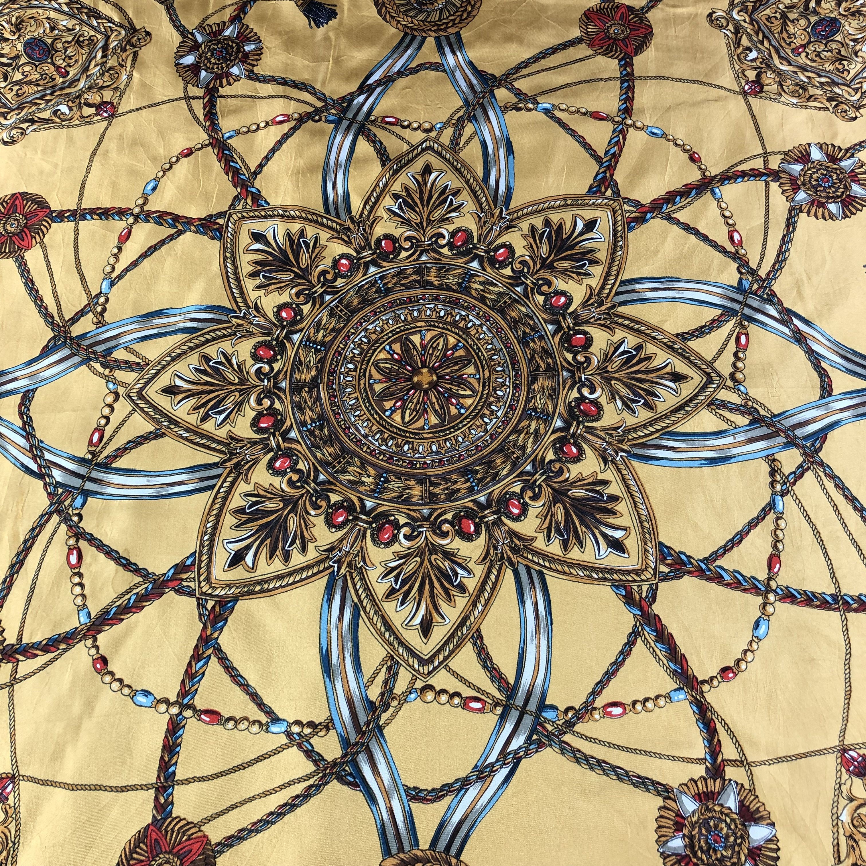 Japanese Brand Pola Luxury Design Silk Scarf M562 Size ONE SIZE - 3 Thumbnail