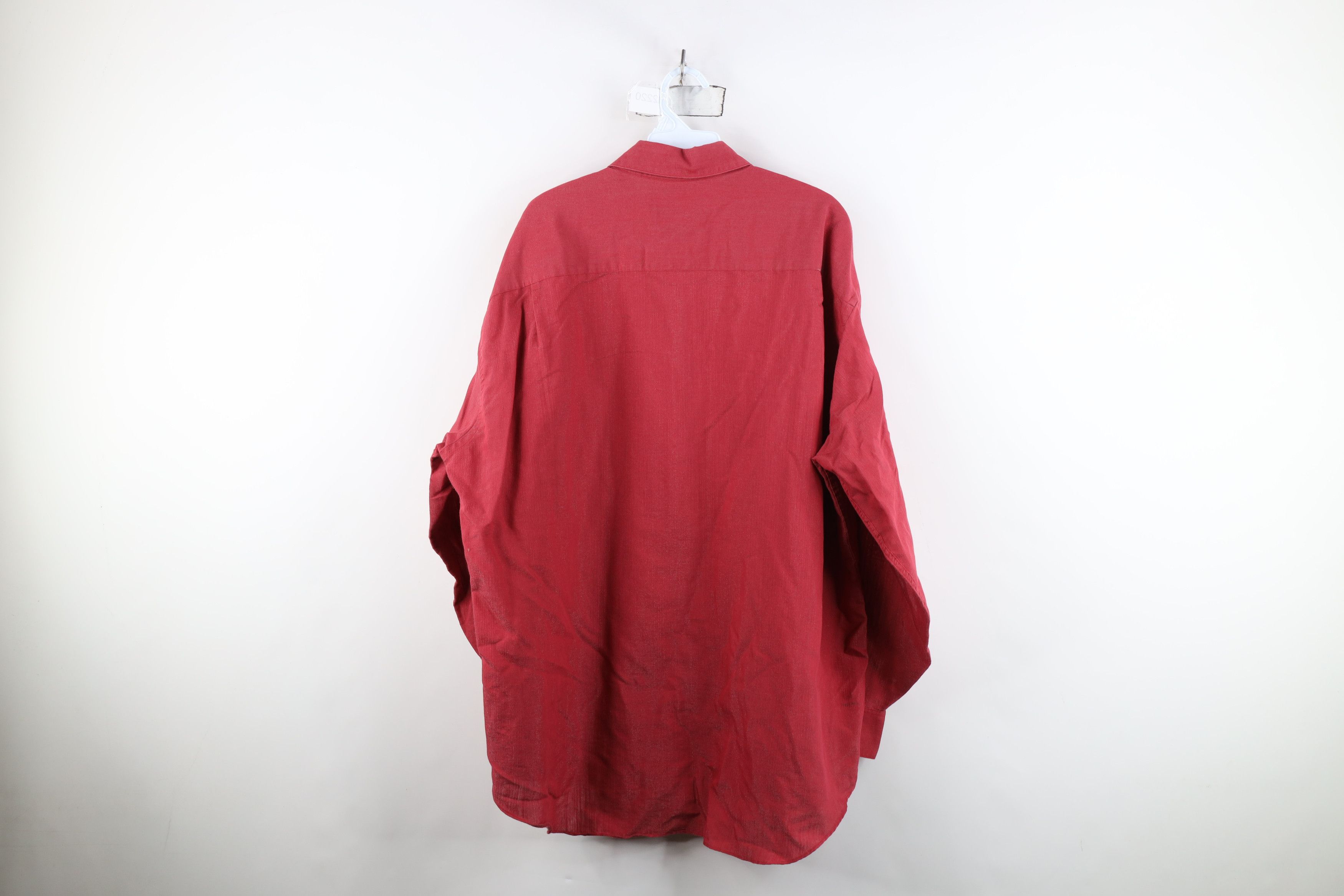 Fubu Vintage 90s Y2K FUBU Metallic Collared Button Shirt Red Size US L / EU 52-54 / 3 - 10 Thumbnail