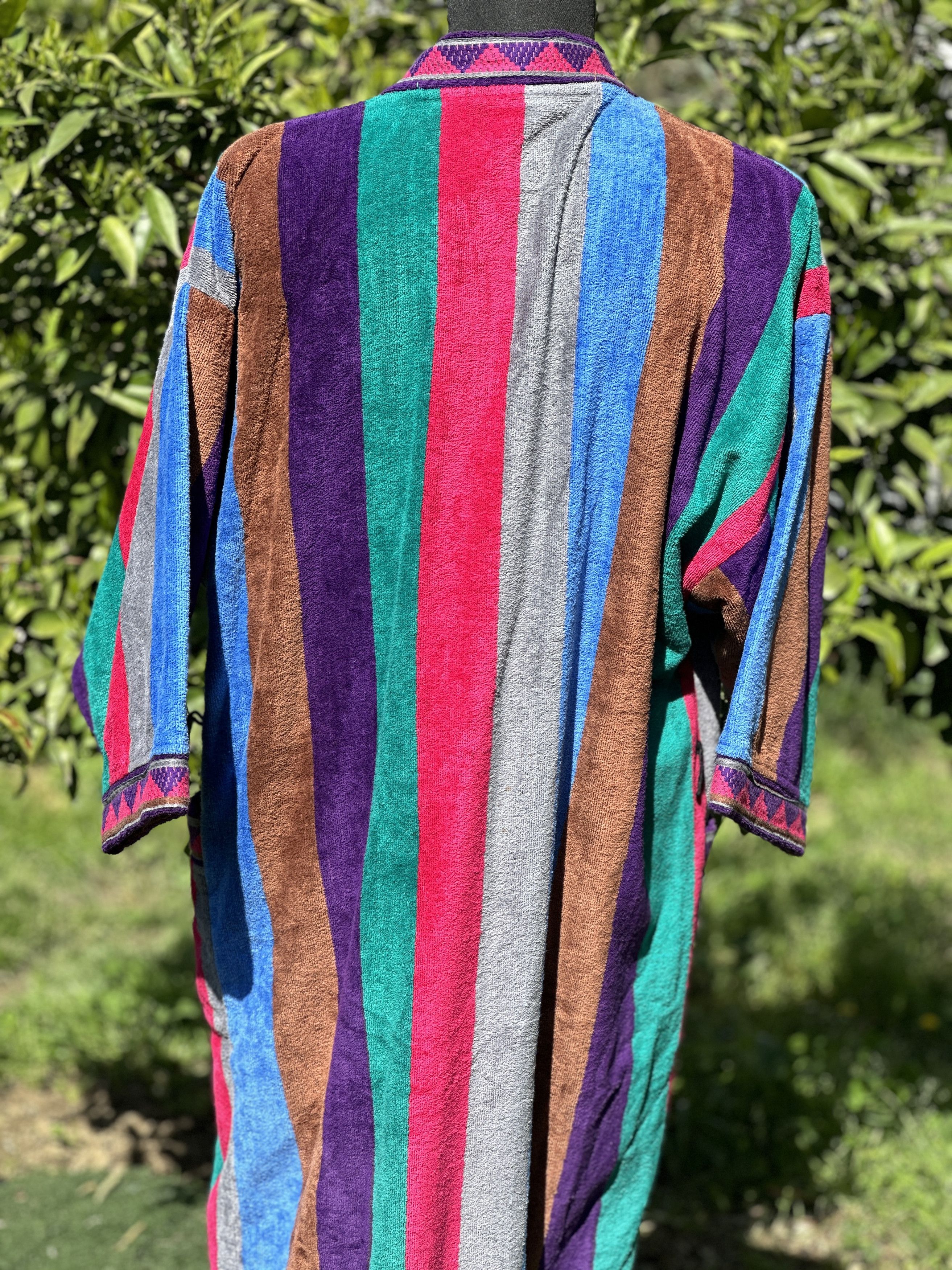 Saint Laurent Paris Bathrobe YSL 3D Knit Striped Linge de Maison Sweater Size M Size US M / EU 48-50 / 2 - 7 Thumbnail