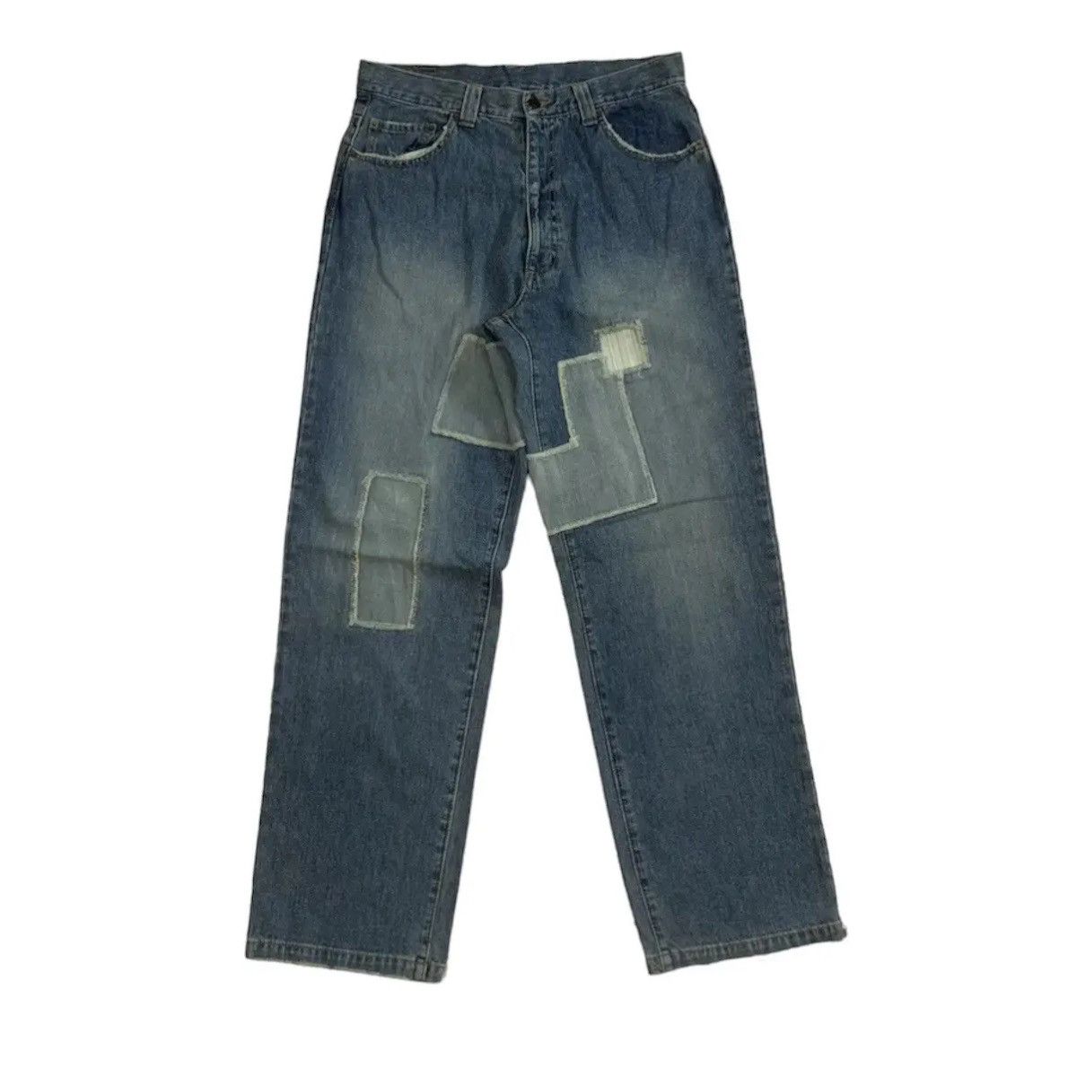 Hawk Vintage TonyHawk Jeans 31x32 Patchwork VERY RARE Denim Pants Size US 31 - 1 Thumbnail