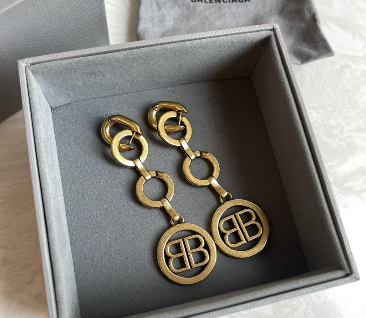 Balenciaga Balenciaga BB logo earrings hbl Size ONE SIZE - 2 Thumbnail