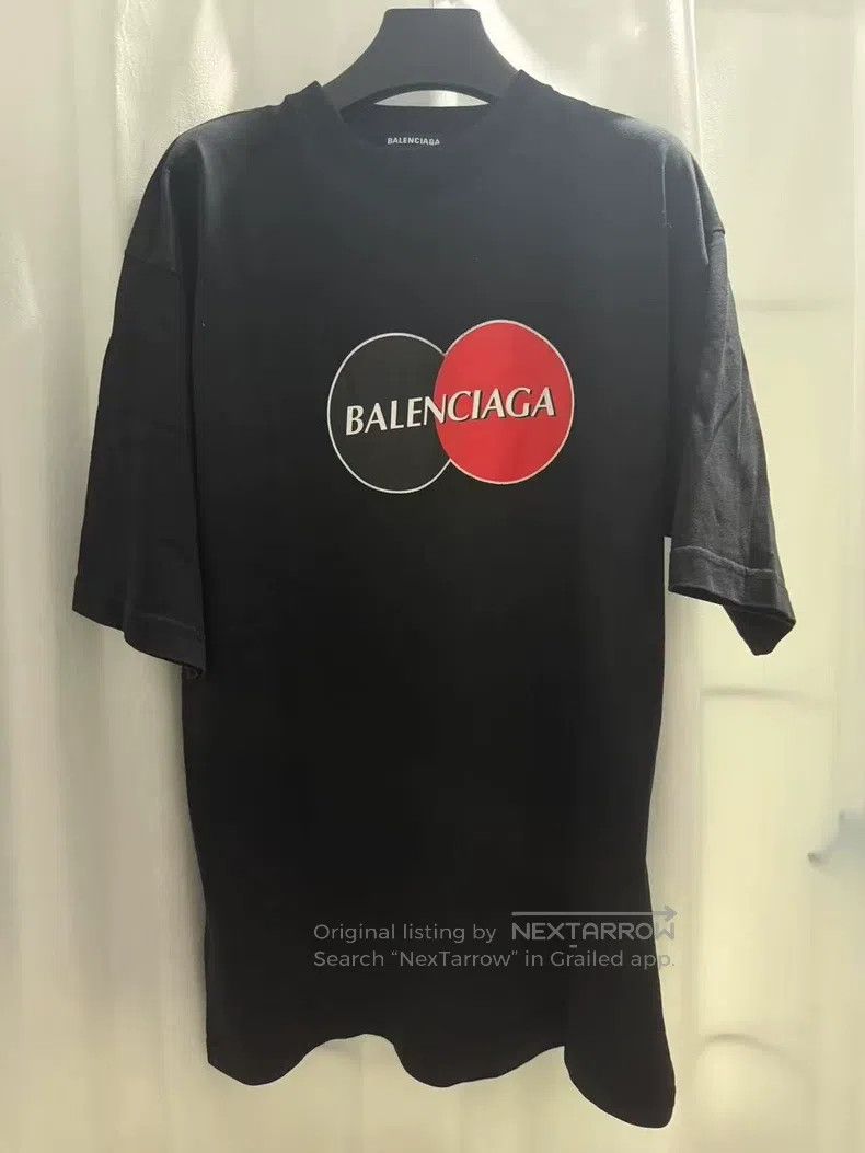 Balenciaga Balenciaga Black Men's Mastercard Short Sleeve Size US XS / EU 42 / 0 - 1 Thumbnail
