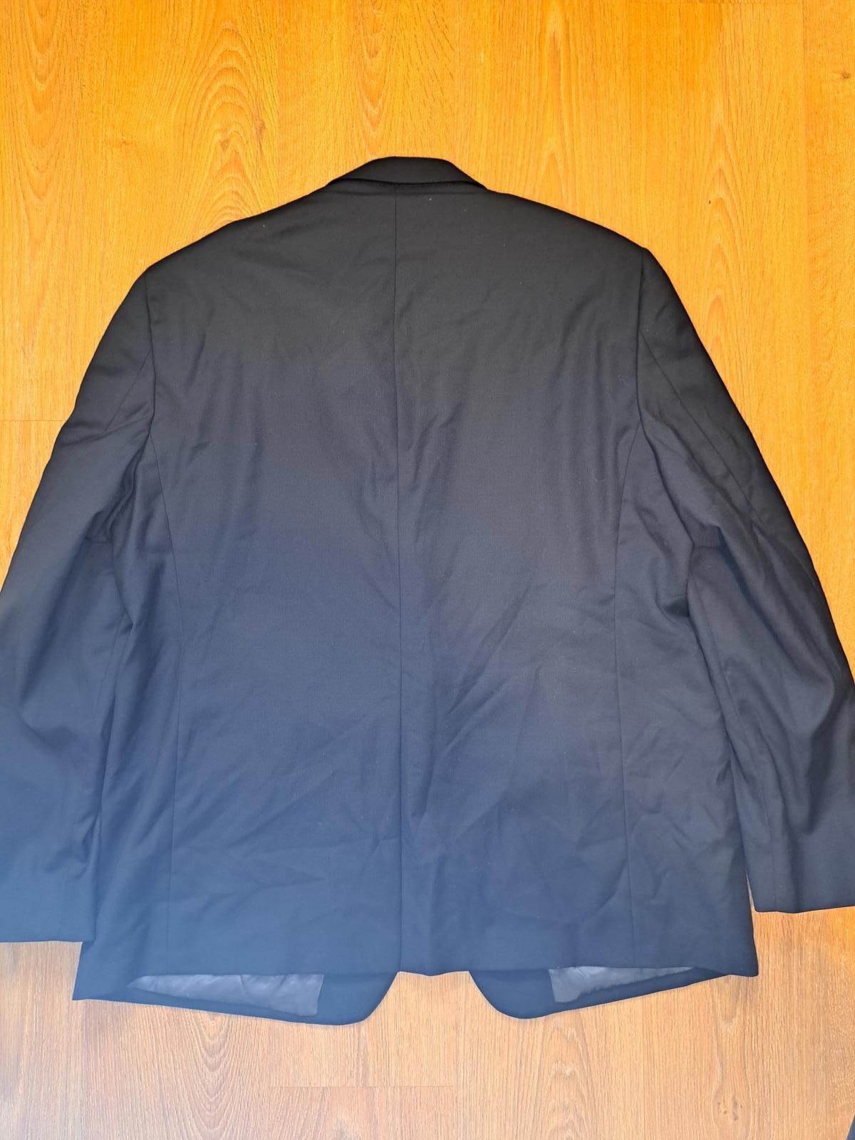 Hart Schaffner Marx Hart Schaffner Marx Blazer Mens 50L Black Wool Silver Button Size 50L - 10 Thumbnail