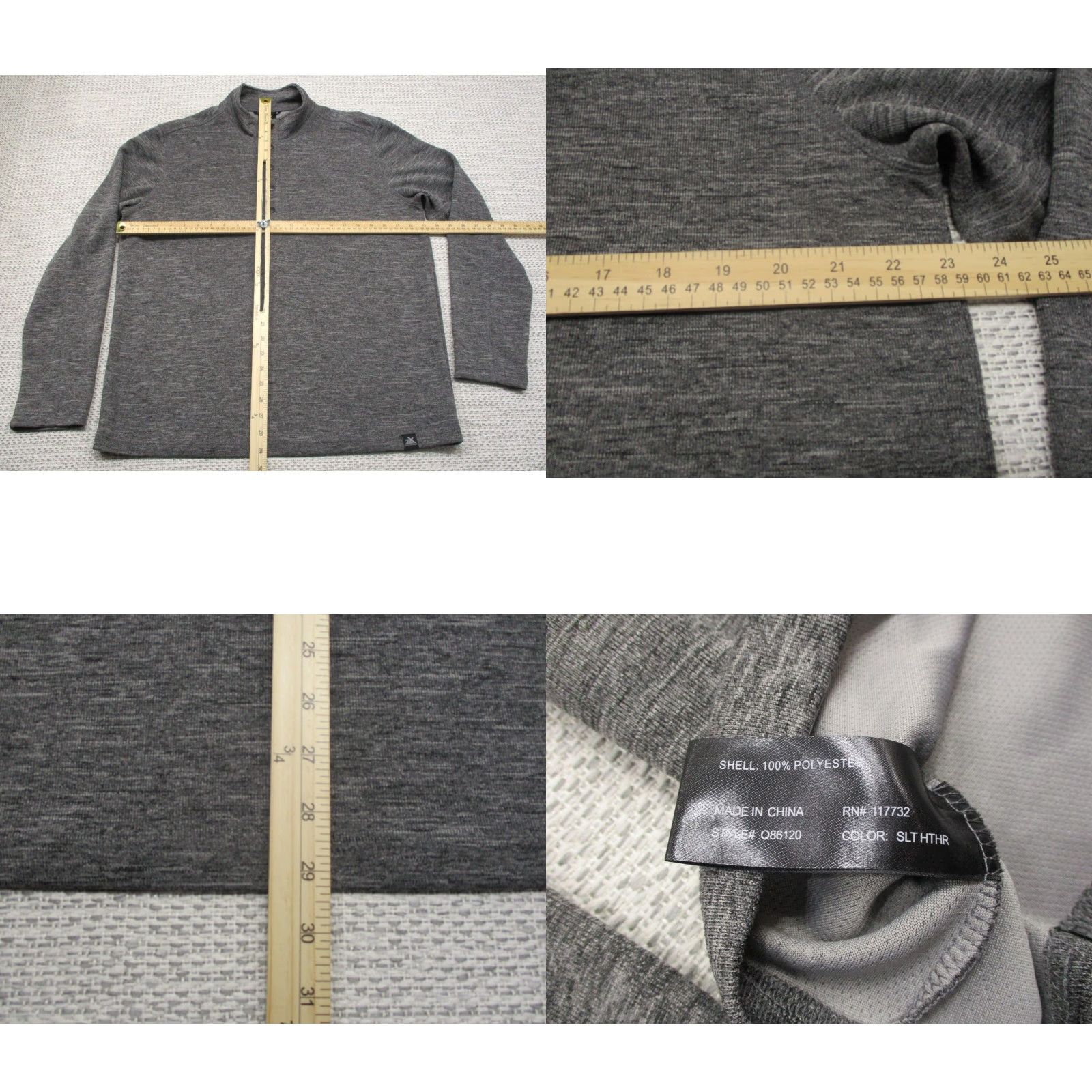 ZeroXposur ZeroXposur Sweater Men L Pullover 1/4 Snap Long Sleeve Gray Knit Voltage? No, Keep: Solid Gray Size US L / EU 52-54 / 3 - 8 Thumbnail