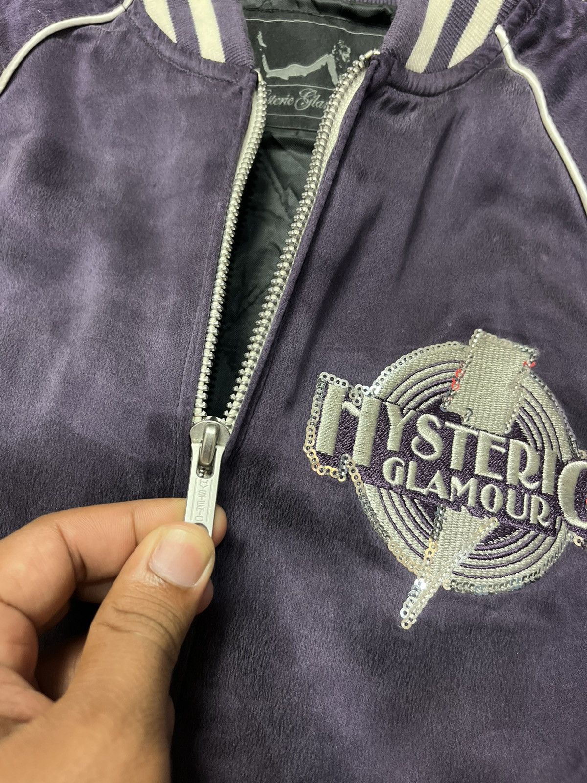 Hysteric Glamour Hysteric Glamour Embroidered Silk Bomber Jacket Size M / US 6-8 / IT 42-44 - 6 Thumbnail