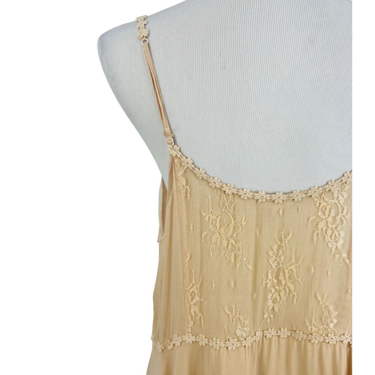 Free People RARE Free People Pieced Together Mini Slip Dress| Boho Indie Size L / US 10 / IT 46 - 9 Thumbnail