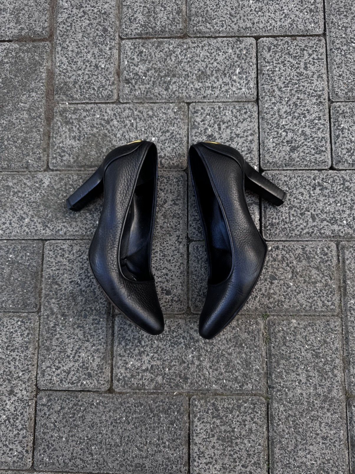 Gucci × Vintage Gucci Leather Loafers Black Classic Formal Shoes Worn Size US 7 / IT 37 - 3 Thumbnail