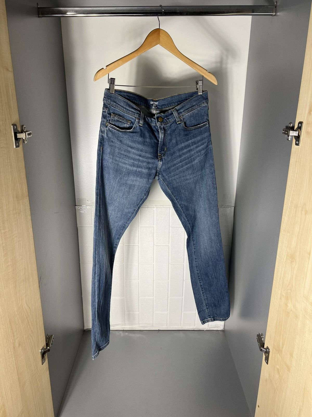 Carhartt VINTAGE CARHARTT WIP REBEL SKINNY DENIM JEANS CASUAL Y2K 90s Size US 30 / EU 46 - 6 Thumbnail