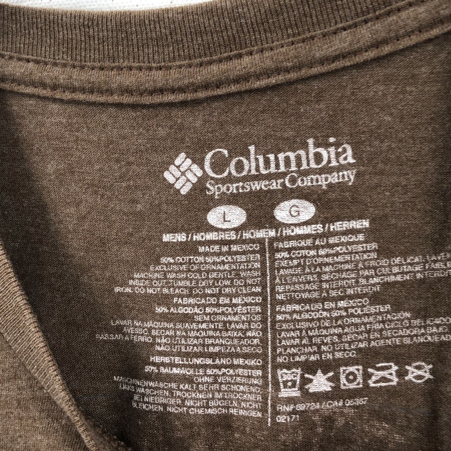 Vintage Columbia Graphic T-Shirt Mens Brown Short Sleeve Size Large Classic Summer Size US L / EU 52-54 / 3 - 4 Thumbnail
