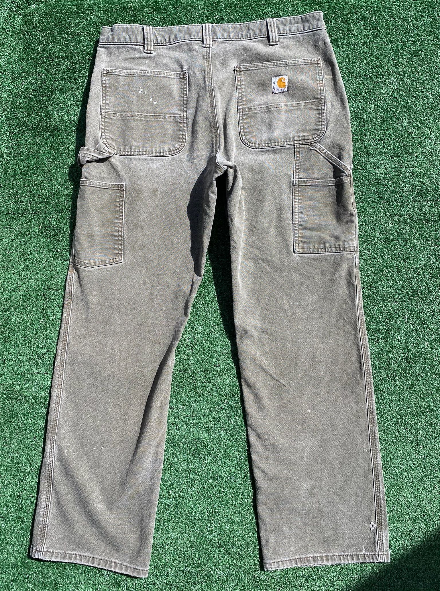 Carhartt Carhartt Relaxed Carpenter Heavily Distressed Pants 35x30 Size US 35 - 8 Thumbnail