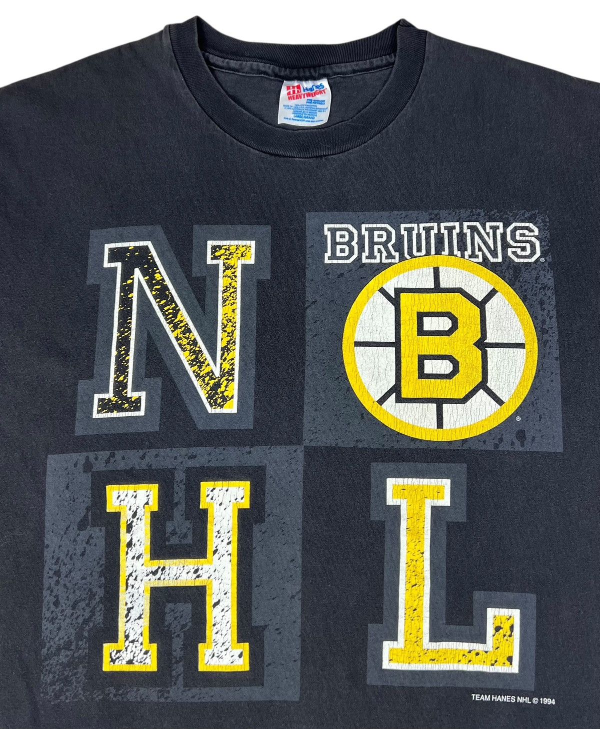 NHL Vintage Bruins Team Hanes NHL 90s Tee Size US L / EU 52-54 / 3 - 3 Thumbnail