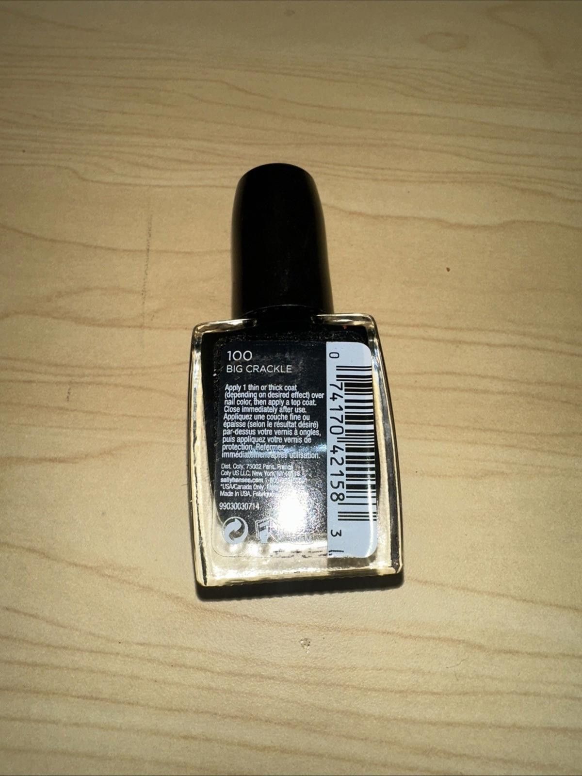 Other Sally Hansen Big Crackle Nail Polish, 0.4 fl oz Smoke Effect Size ONE SIZE - 2 Thumbnail