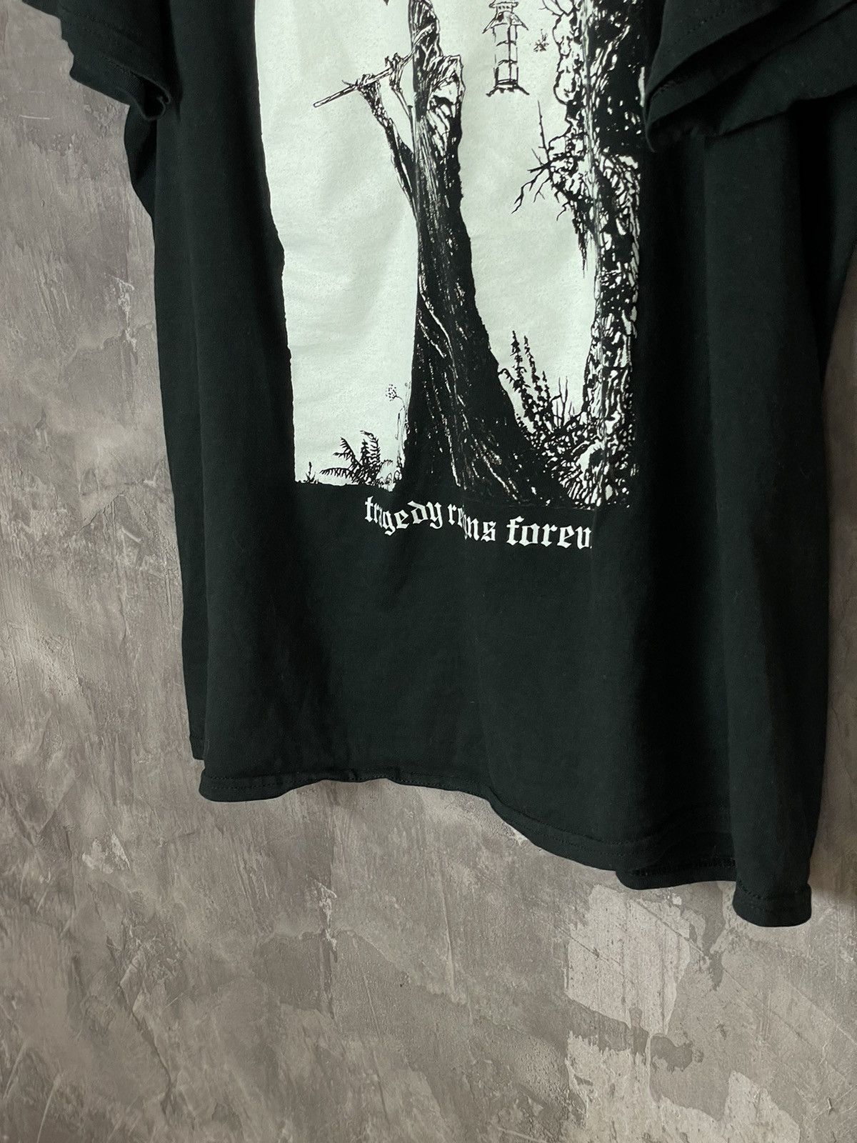 Band Tees × Vintage Vintage Y2k Black Metal Band T Shirt Burzum Like Print Size US L / EU 52-54 / 3 - 8 Thumbnail