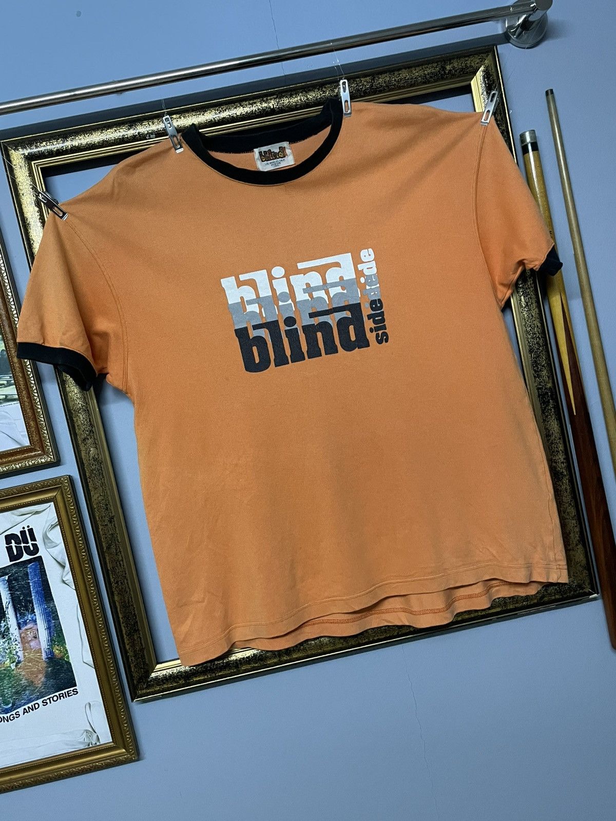 Blind Skateboards Vintage 1990s Blind Side Skateborad Iconic Ringer Faded Tee Size US M / EU 48-50 / 2 - 2 Thumbnail
