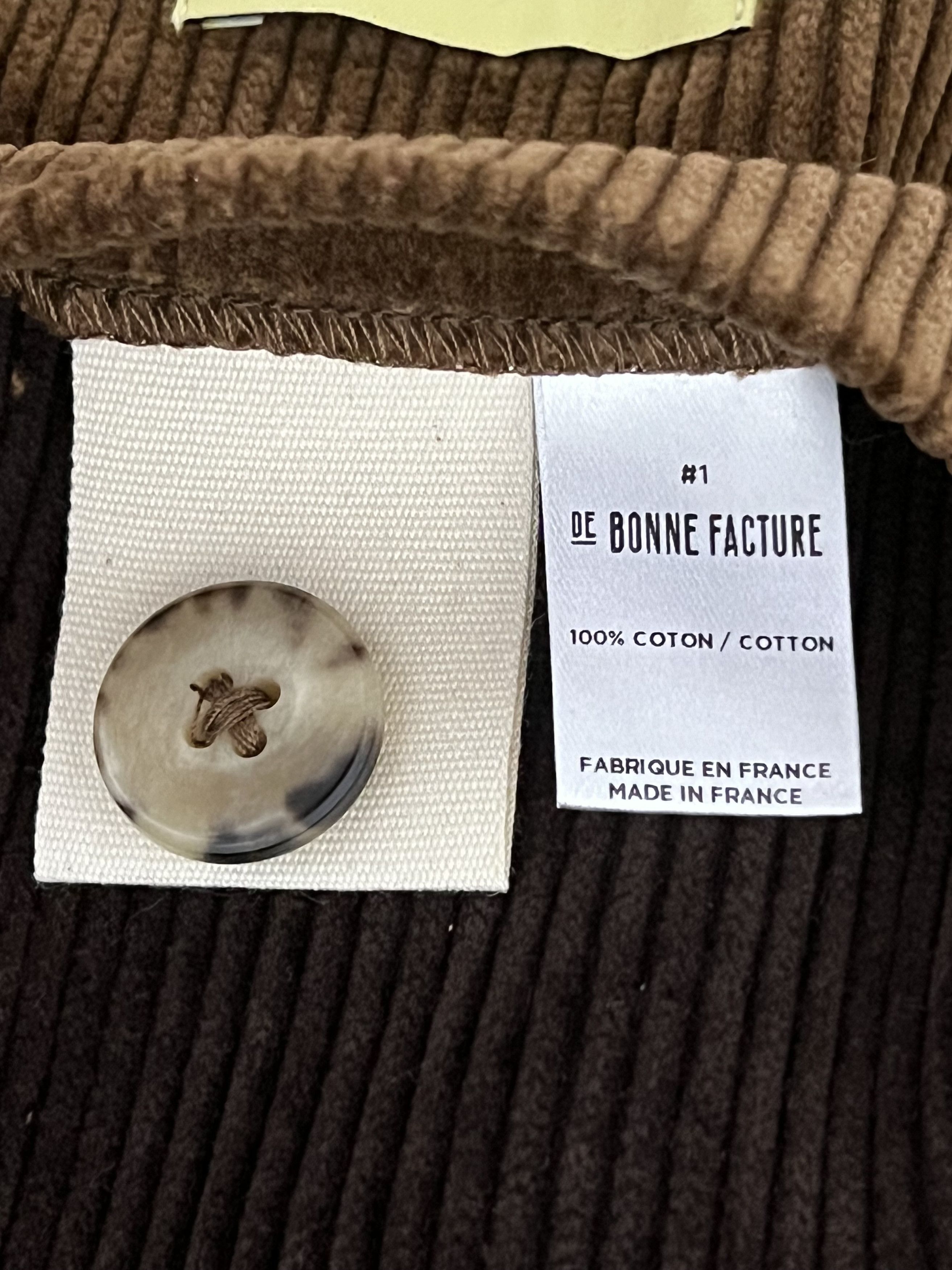 De Bonne Facture 💚 FW23 De Bonne Facture Paneled Corduroy Multicolor Blazer Size 50R - 12 Thumbnail