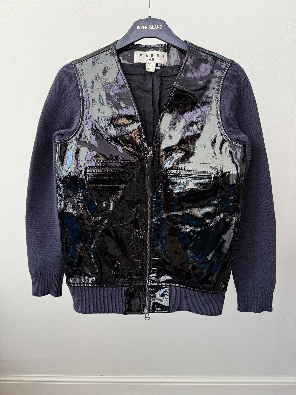Marni Vintage Marni at H&M Leather Bomber Jacket Size XS / US 0-2 / IT 36-38 - 1 Thumbnail