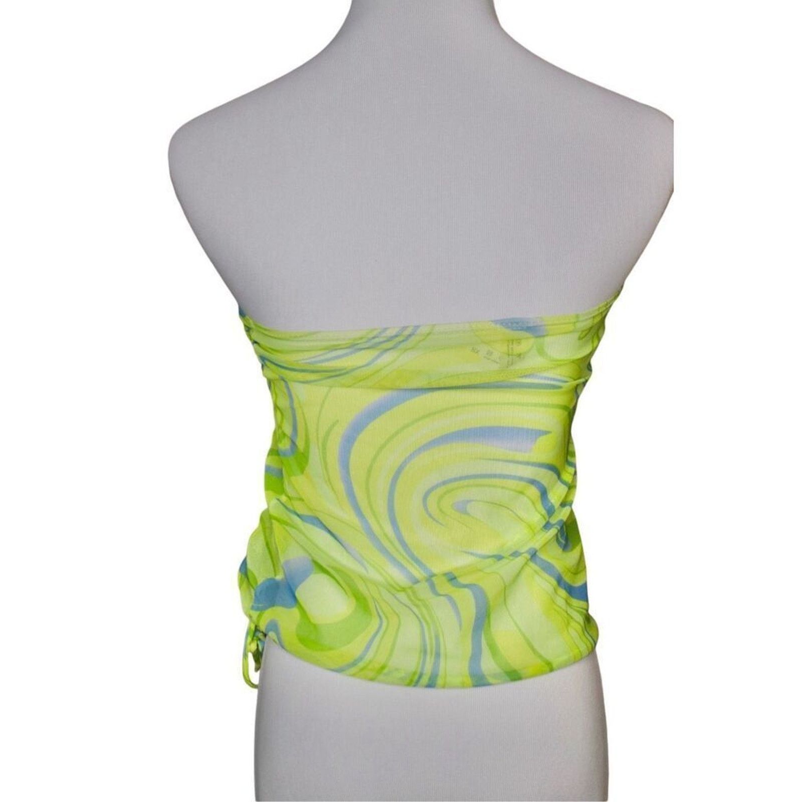 Other Sexy Mesh Tube Top Swim Coverup XS Ruched See-Through Size XS / US 0-2 / IT 36-38 - 4 Thumbnail