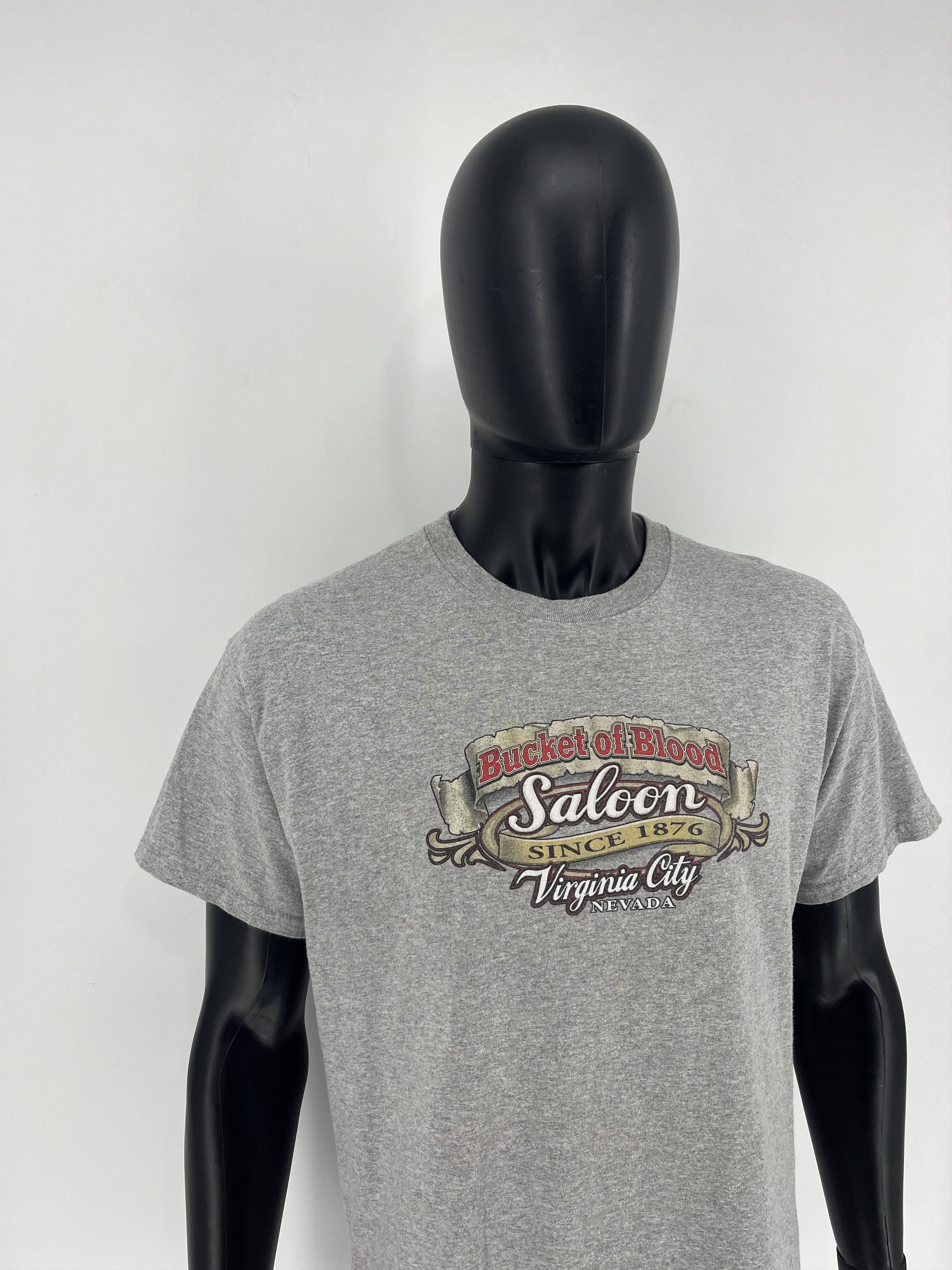 Vintage Vintage Motorcycle Faded Bucket Of Blood Saloon L Nevada Size US L / EU 52-54 / 3 - 4 Thumbnail