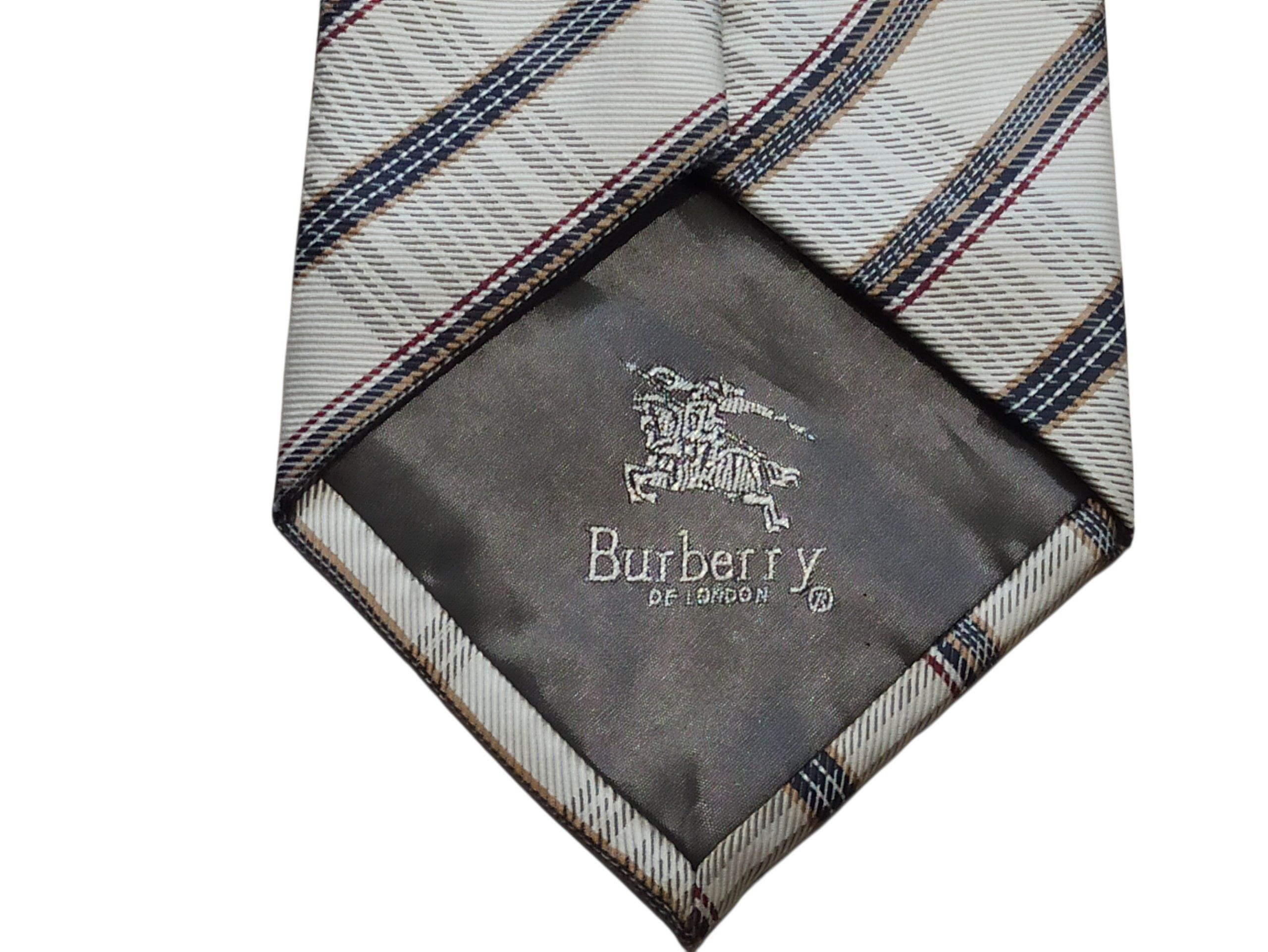 Burberry Burberry Vintage Silk Tie Handmade Nova Check Classic Wide Size ONE SIZE - 2 Thumbnail