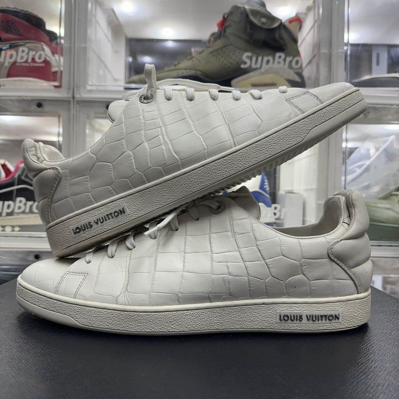 Louis Vuitton Louis Vuitton White Crocodile Casual Sneakers - Size US 10.5 / EU 43-44 - 6 Thumbnail