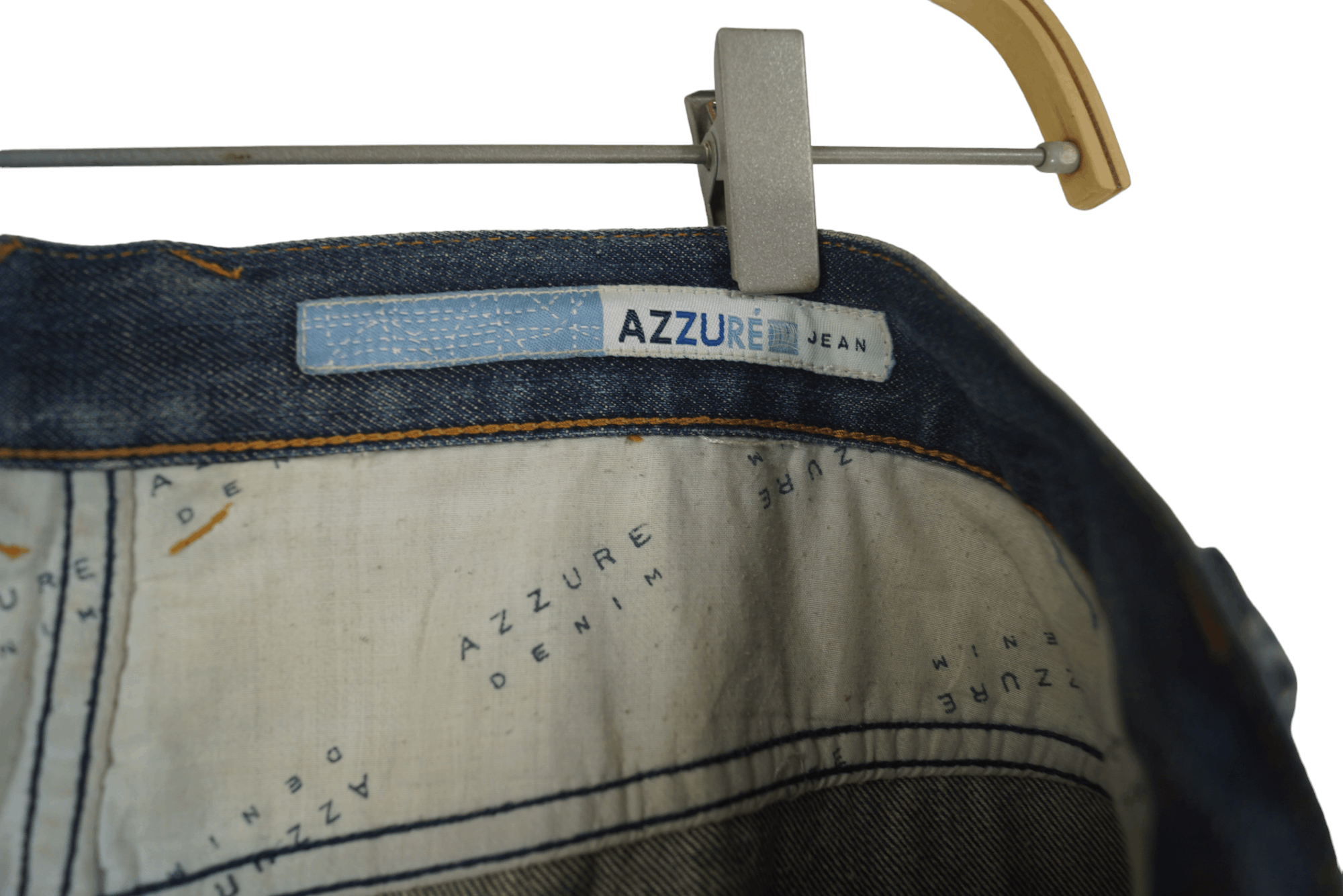 Vintage Rare Denim Azzure Jean Nice Design Size US 41 - 7 Thumbnail