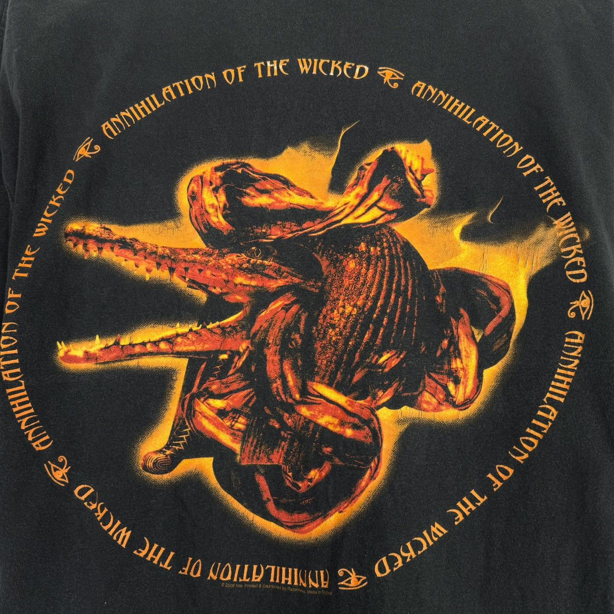 Band Tees Vintage 2005 Nile Annihilation of the Wicked Fiend T Shirt Size US XL / EU 56 / 4 - 5 Thumbnail
