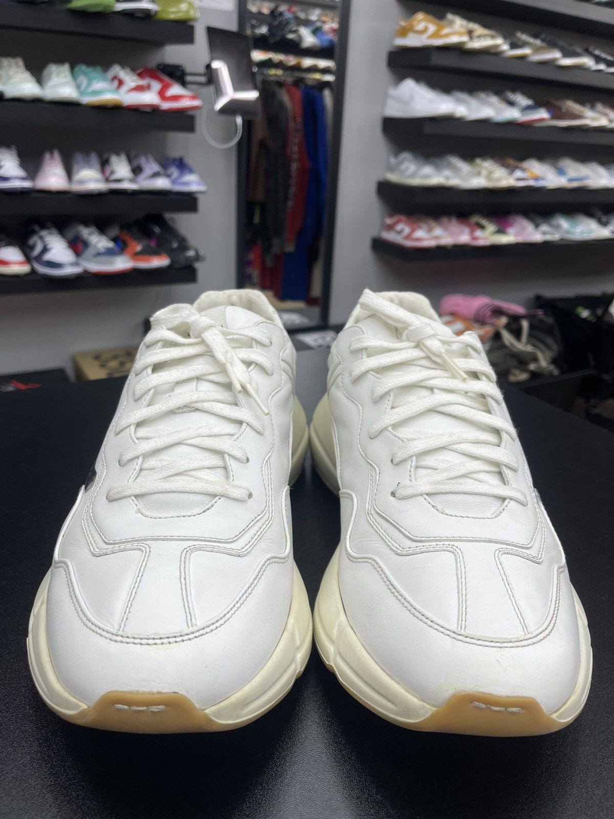 Gucci Size 12.5US/12G - Gucci Rython Apollo Triple Tiger Leather Size US 12.5 / EU 45-46 - 2 Thumbnail