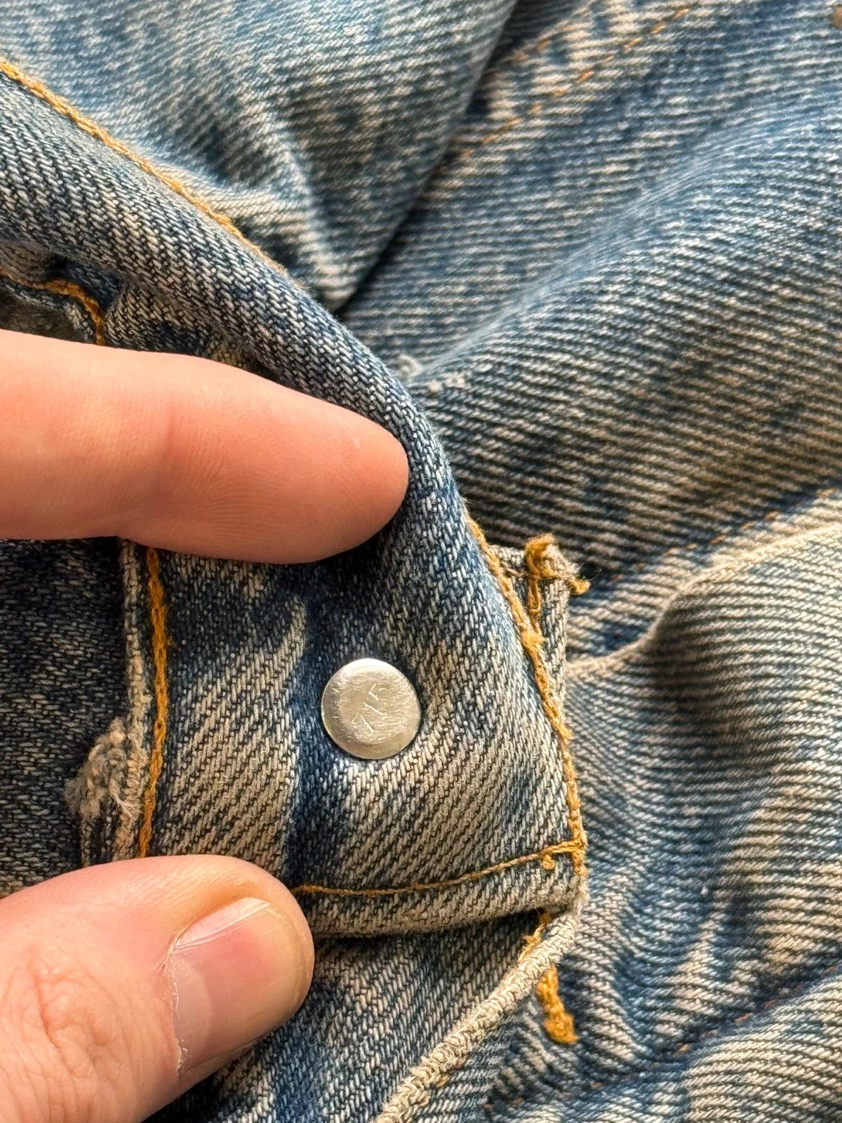 Levi's Veste Jean Levi's Type III trucker 71506 Made In USA 80s L Size US L / EU 52-54 / 3 - 8 Thumbnail