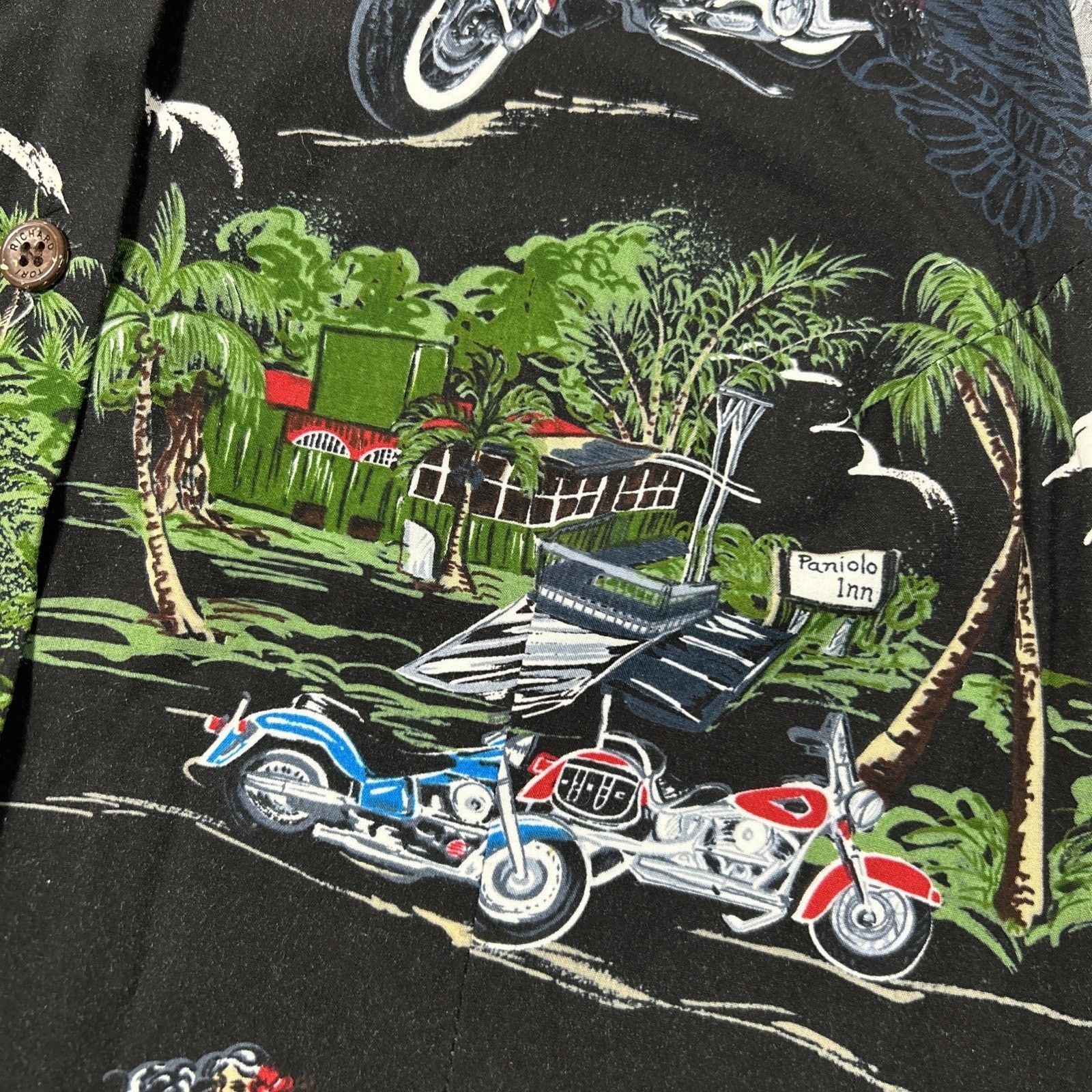 Harley Davidson Harley Davidson Vest Button Up Shirt Ws XL Hawaiian Babe Size XL / US 12-14 / IT 48-50 - 10 Thumbnail