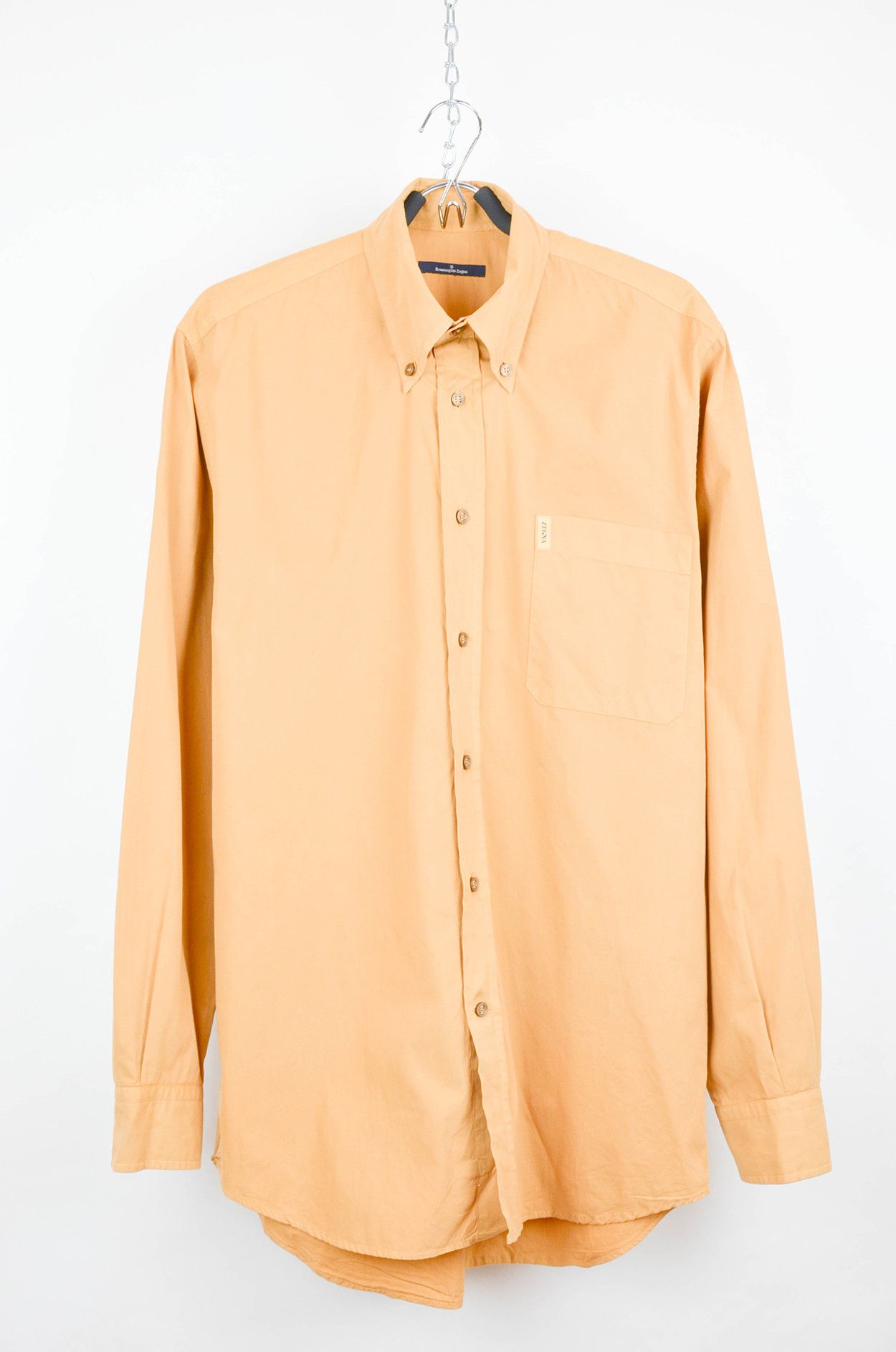 Ermenegildo Zegna Ermenegildo Zegna Sand Cotton Italian Minimal Overshirt S Size US S / EU 44-46 / 1 - 1 Thumbnail