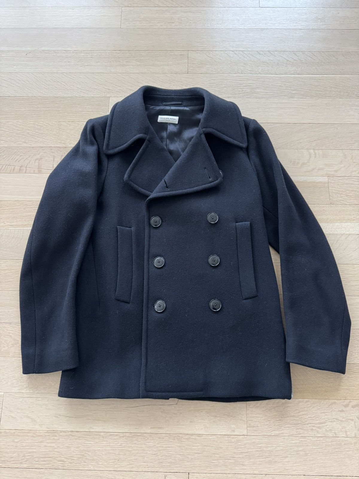 Dries Van Noten Navy luxury peacoat Size US M / EU 48-50 / 2 - 8 Thumbnail