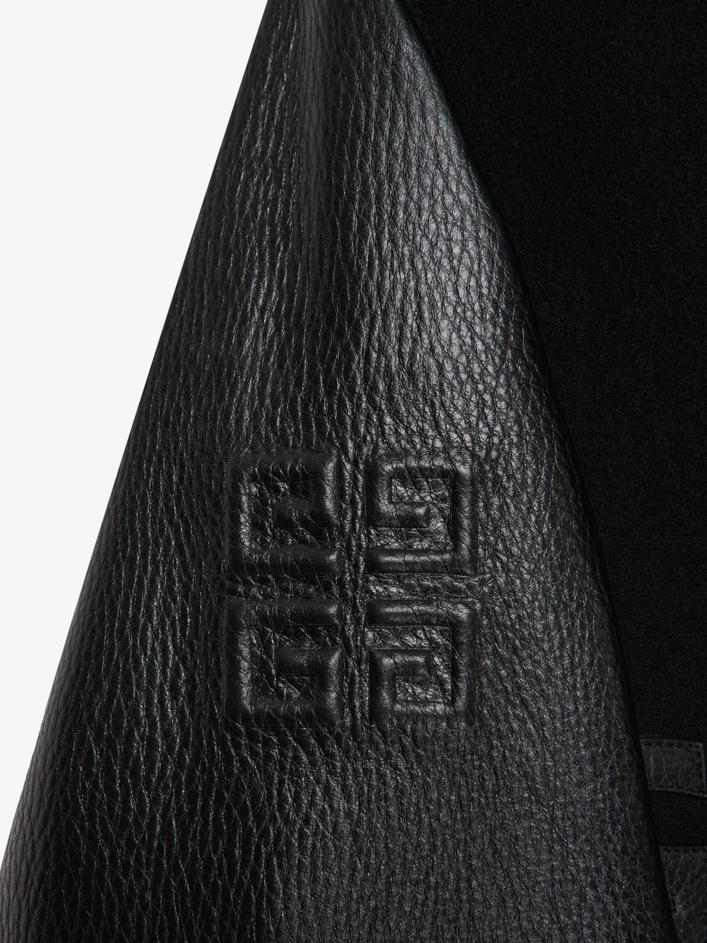 Givenchy o1w1db10925 Hood Varsity Wool & Grained Leather Jacket Black Size US M / EU 48-50 / 2 - 6 Thumbnail