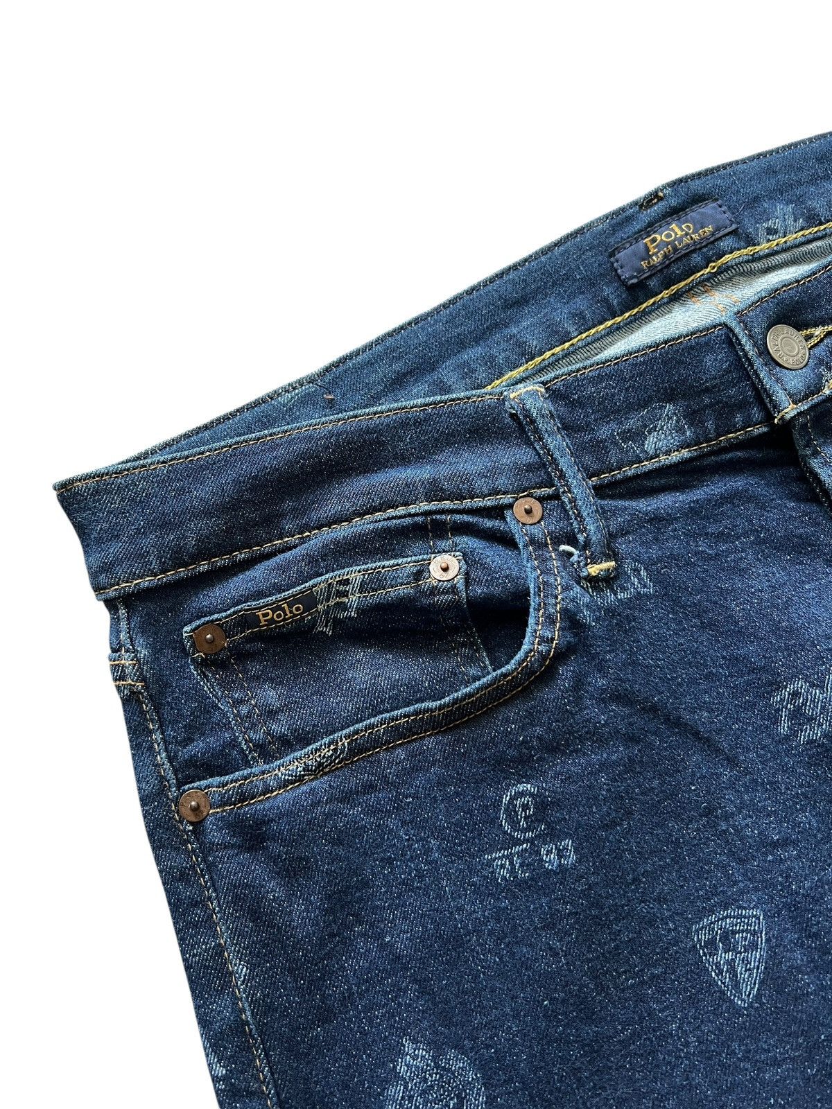 Polo Ralph Lauren Polo Ralph Lauren ‘The Sullivan Slim” Printed Jeans Size US 36 / EU 52 - 6 Thumbnail