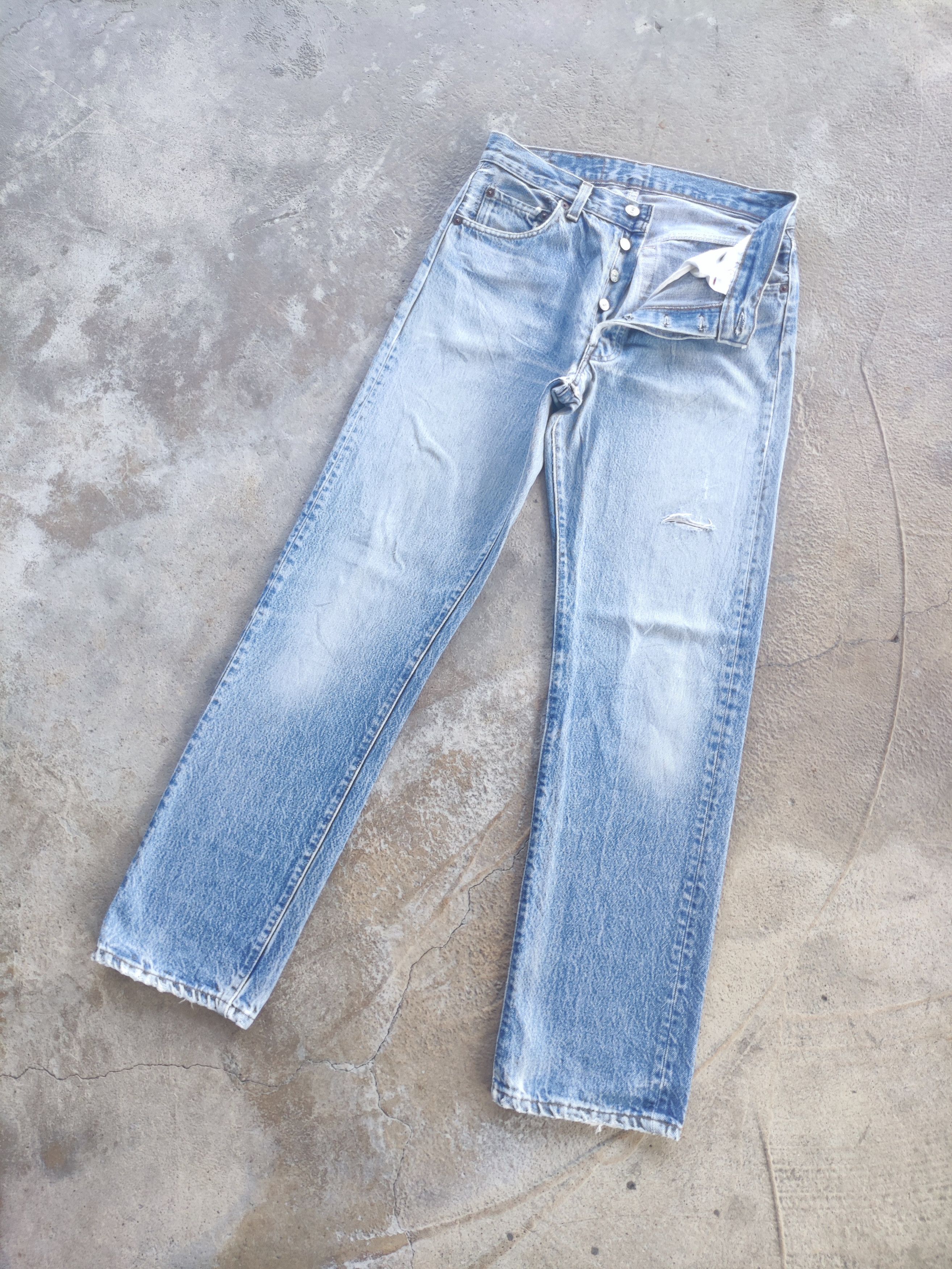 Levi's Vintage Levi's Brand Button Distressed Faded Pants Size US 29 - 2 Thumbnail