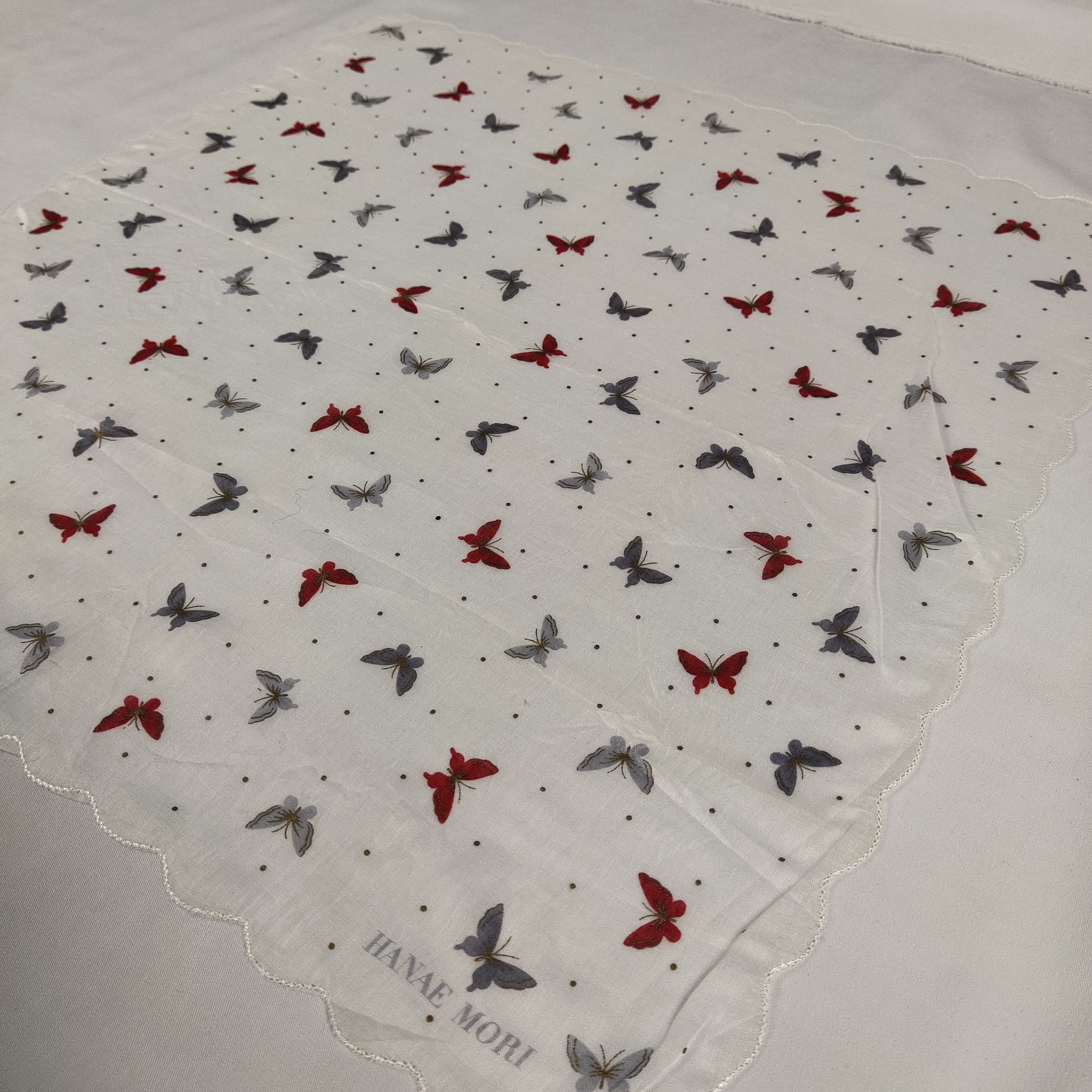 Hanae Mori Hanae Mori Handkerchief / Neckerchief / Bandana FZ224 Size ONE SIZE - 4 Thumbnail