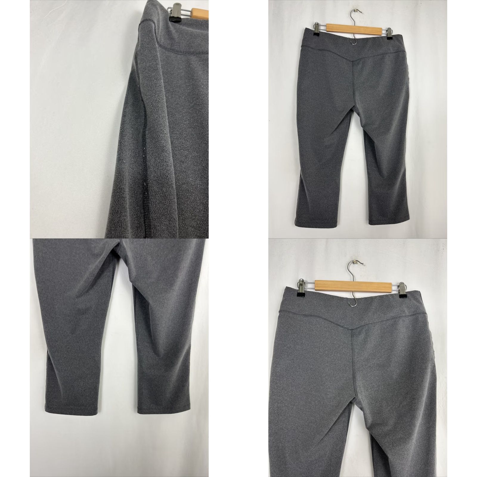 Eddie Bauer Eddie Bauer Leggings Capri Womens Large Gray Polyester Pockets 32X21 Activewear MPN 32X21 Size 36" / US 14 / IT 50 - 8 Thumbnail