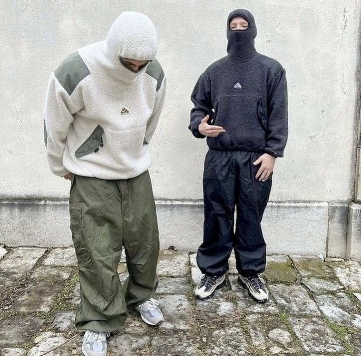 Nike Vintage 90s Nike ACG Ninja Fleece Thermal Layer 2 Hoodie 🇺🇸 Size US M / EU 48-50 / 2 - 2 Thumbnail