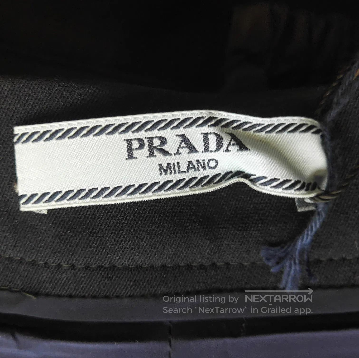Prada Prada Classic Black Straight. Size 41" - 6 Thumbnail