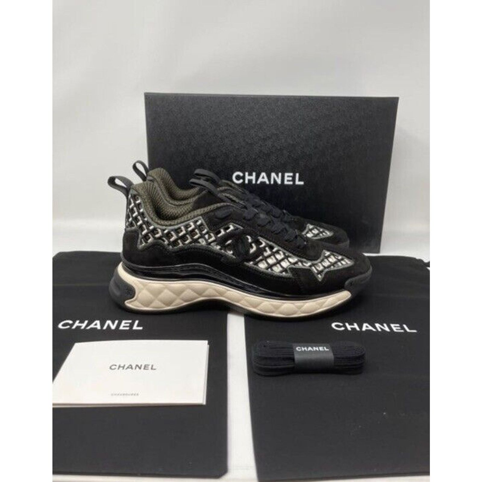 Chanel Chanel Sneakers 21C G37126 Size 38 NIB Size US 7 / IT 37 - 2 Thumbnail