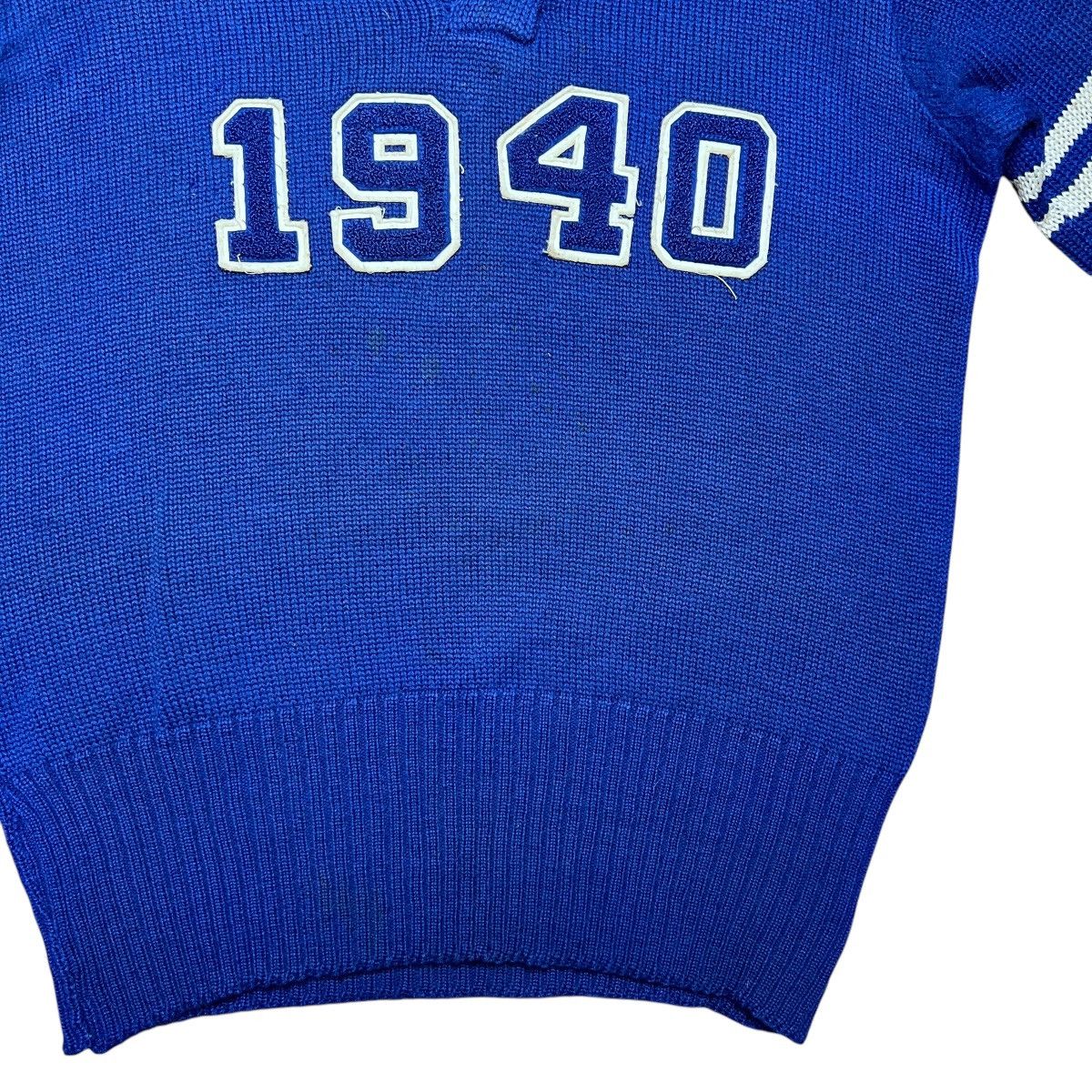 Vintage Vintage 1940 O’Shea Knitting Mills Chicago Blue Knit Sweater Size US L / EU 52-54 / 3 - 8 Thumbnail