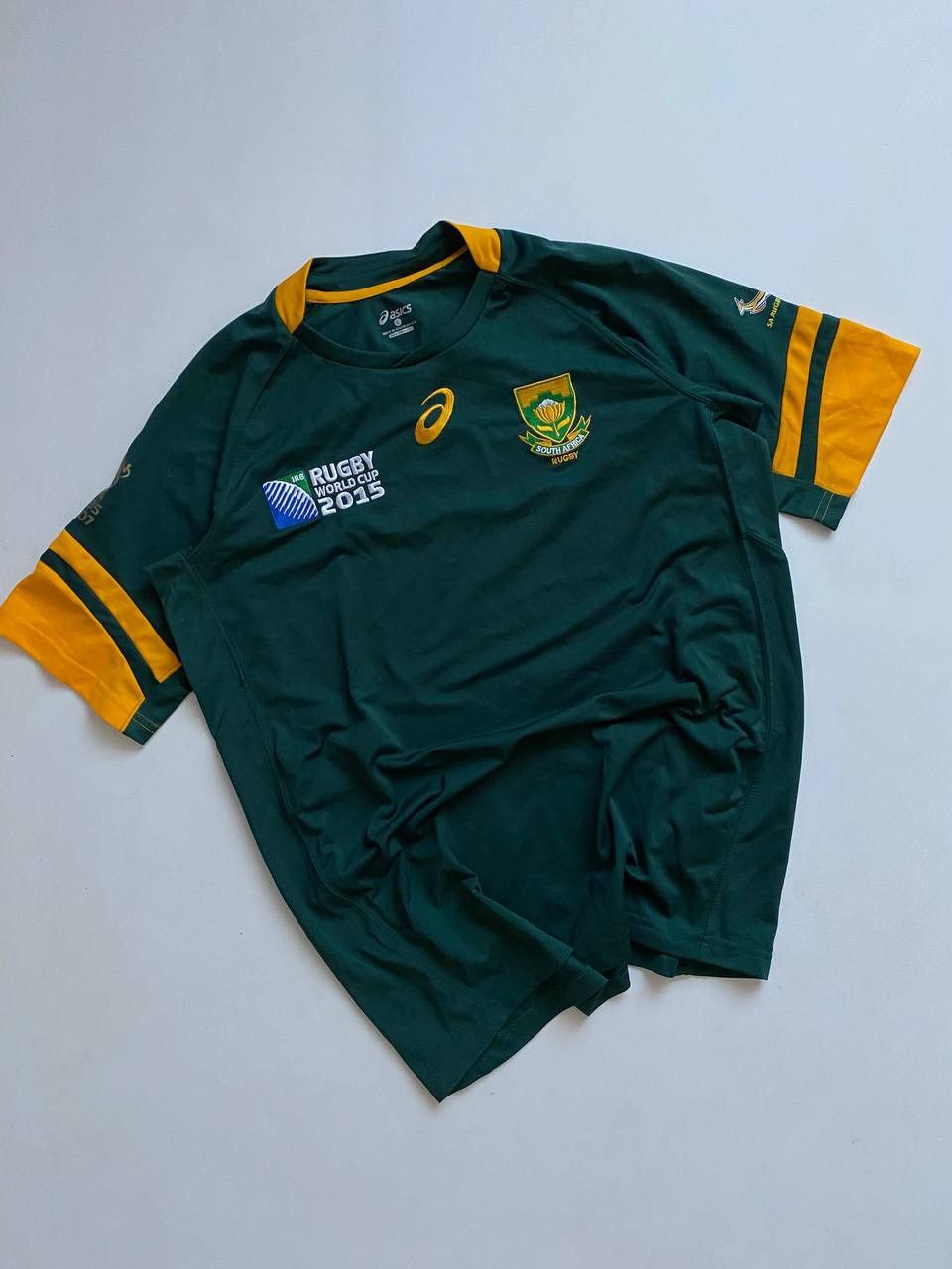 Asics Asics South Africa 2015 world cup rugby jersey Size US L / EU 52-54 / 3 - 1 Thumbnail