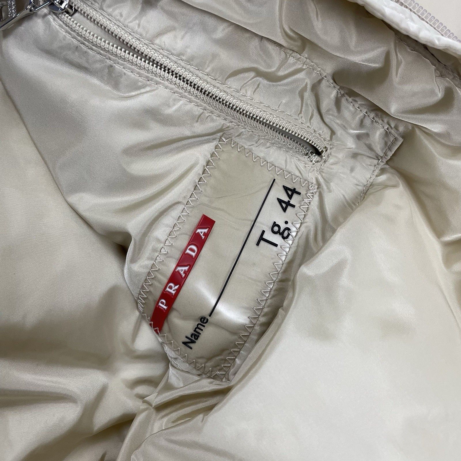 Prada Vintage Prada Sport Down Puffer Jacket Beige 44 UK10 Size M / US 6-8 / IT 42-44 - 13 Thumbnail