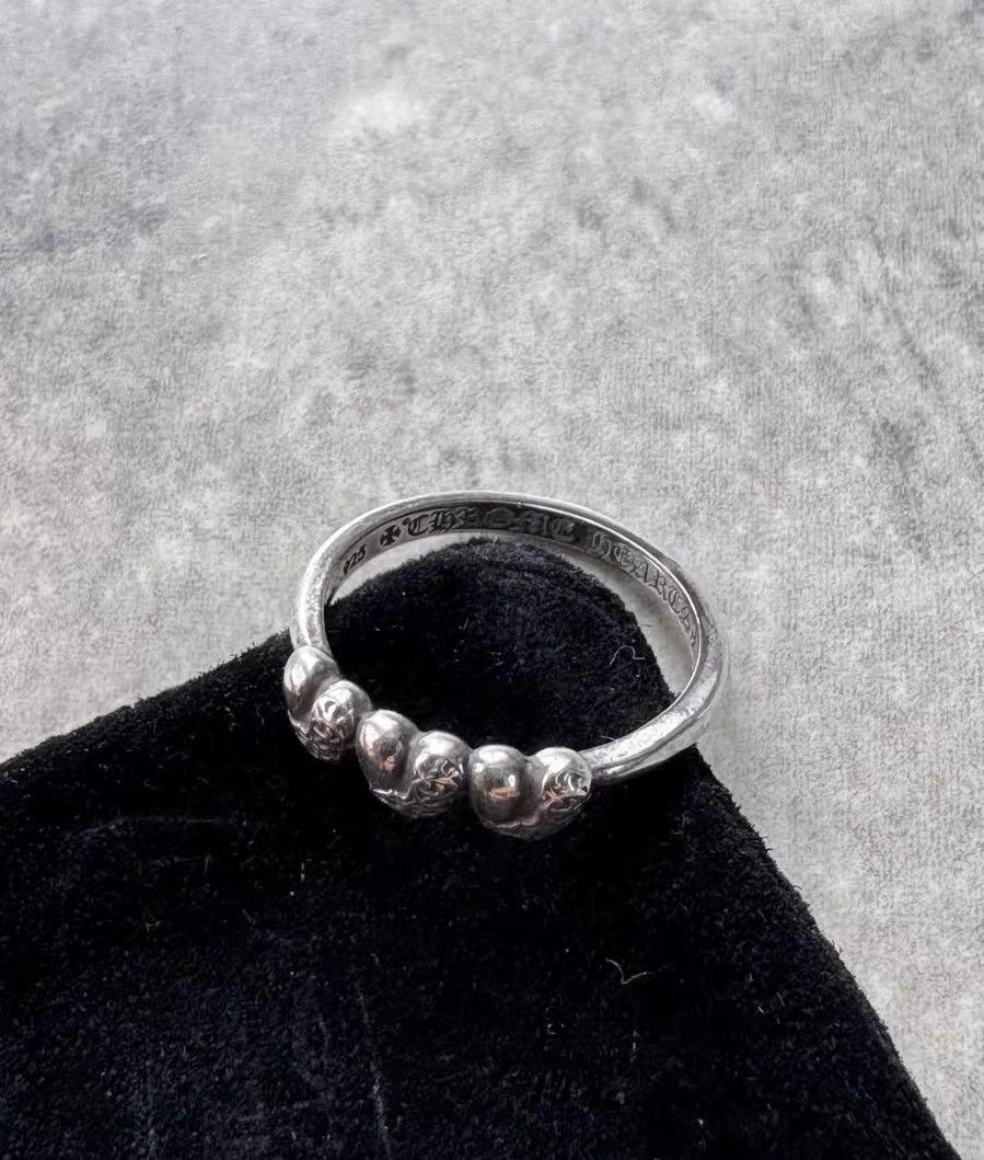 Chrome Hearts Chrome Hearts Triple Heart Vine Heart Bubblegum Ring Size ONE SIZE - 1 Thumbnail