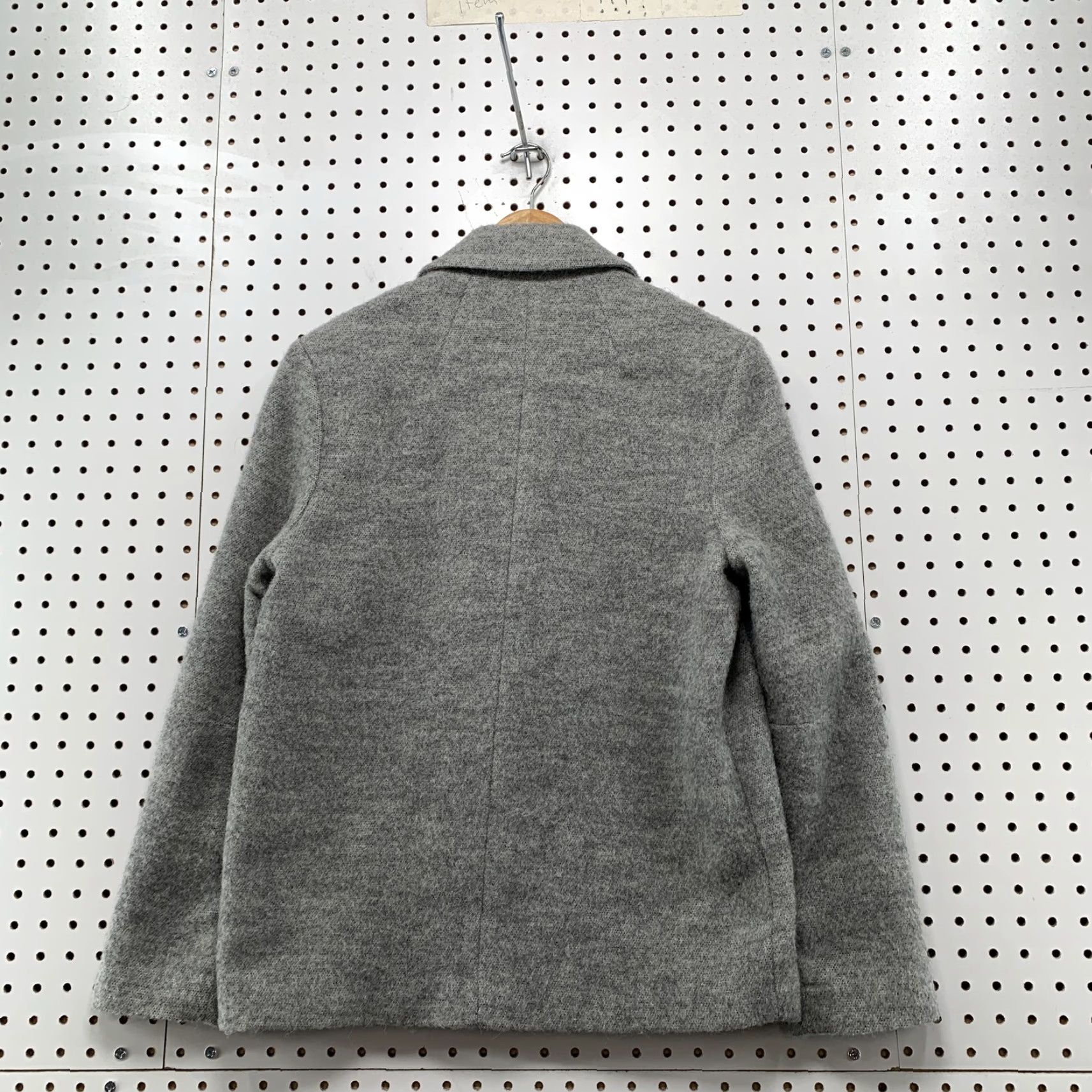 Theory VINTAGE Theory Blazer S Gray Alpaca Wool Casual Button Front Womens Size S / US 4 / IT 40 - 7 Thumbnail