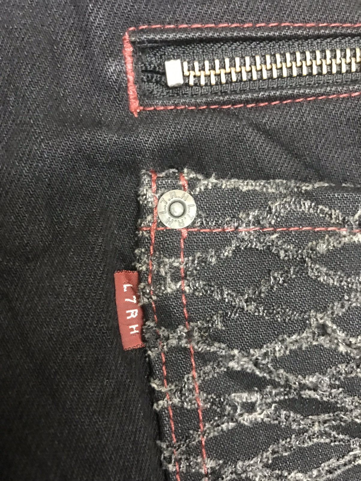 Japanese Brand 💥RAW DENIM FLARE💥Archival L7 Tokyo Style Sturdy Denim F134 Size US 33 - 19 Thumbnail